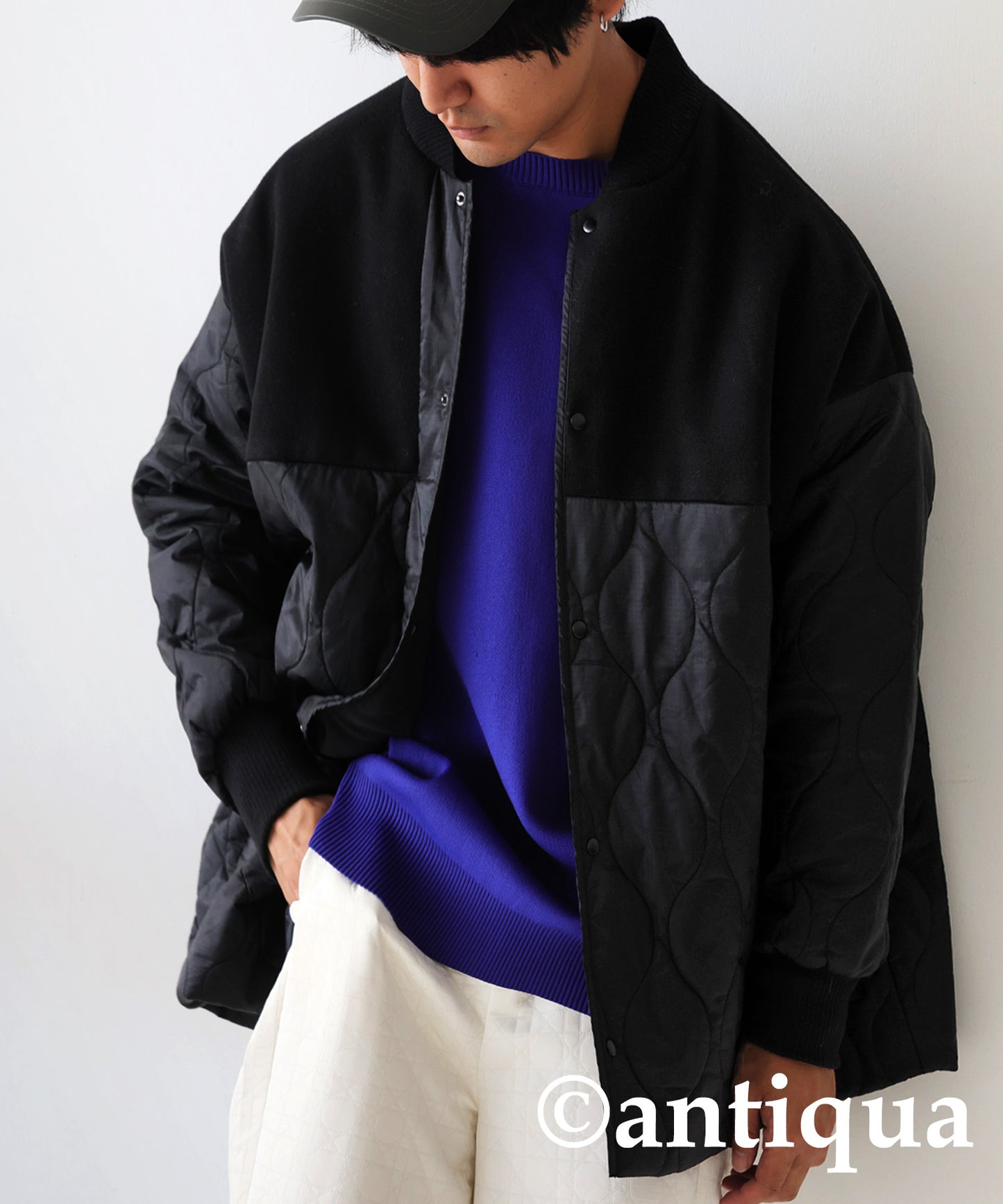 Switching Sponge Knit Men's