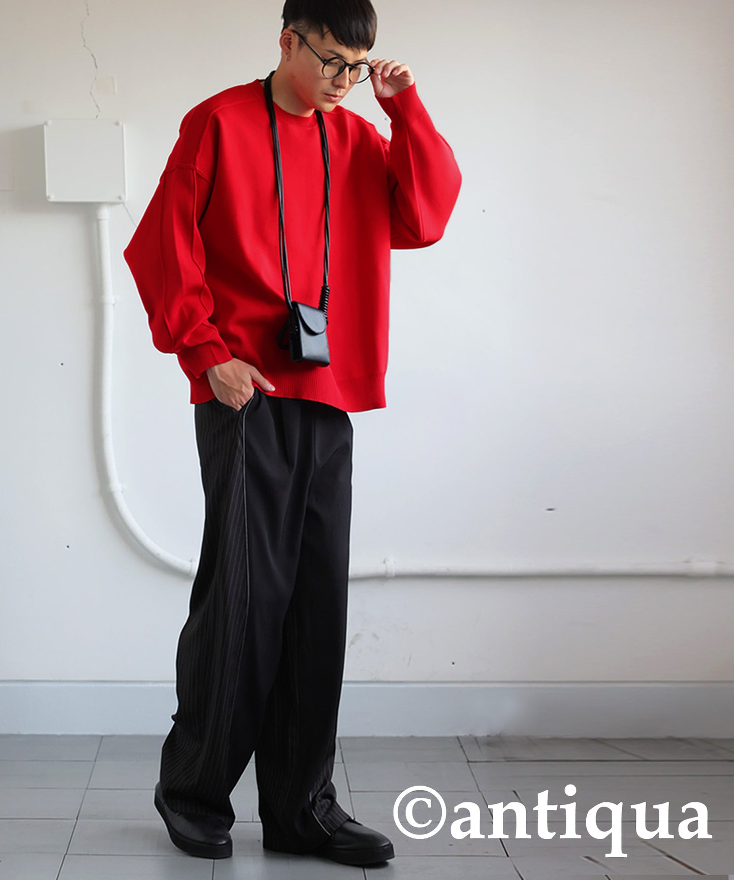 Switching Sponge Knit Men's