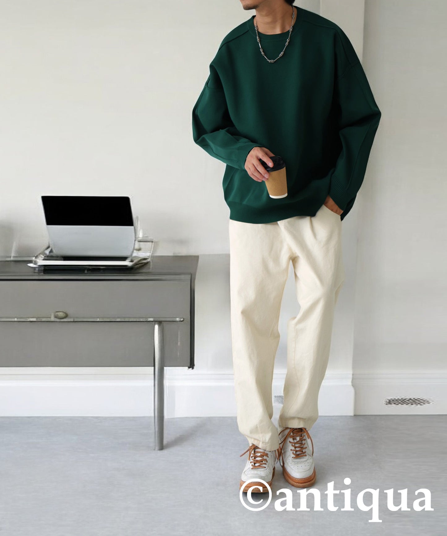 Switching Sponge Knit Men's