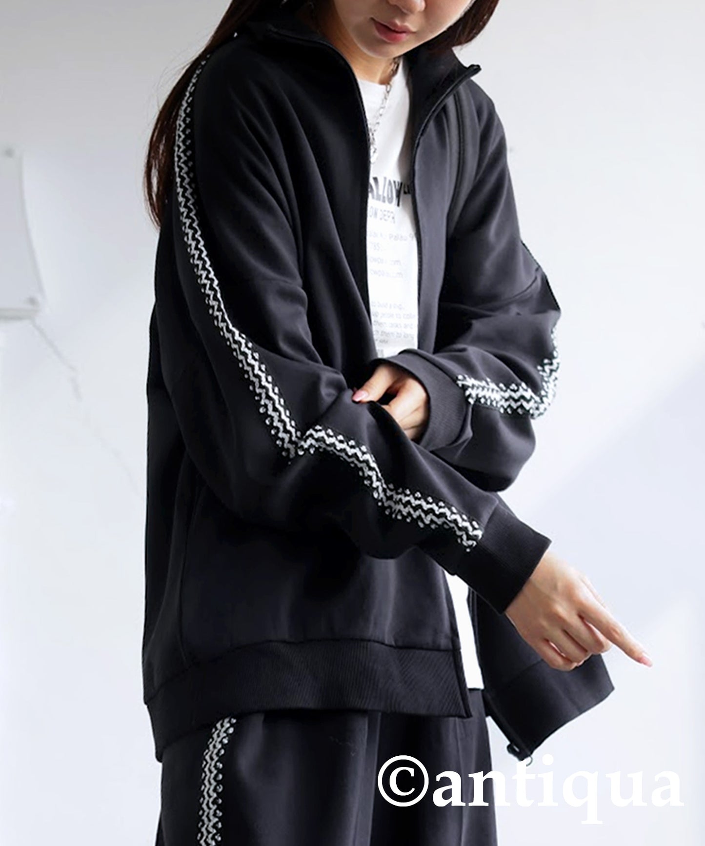 Knit Lace Track Jacket Women