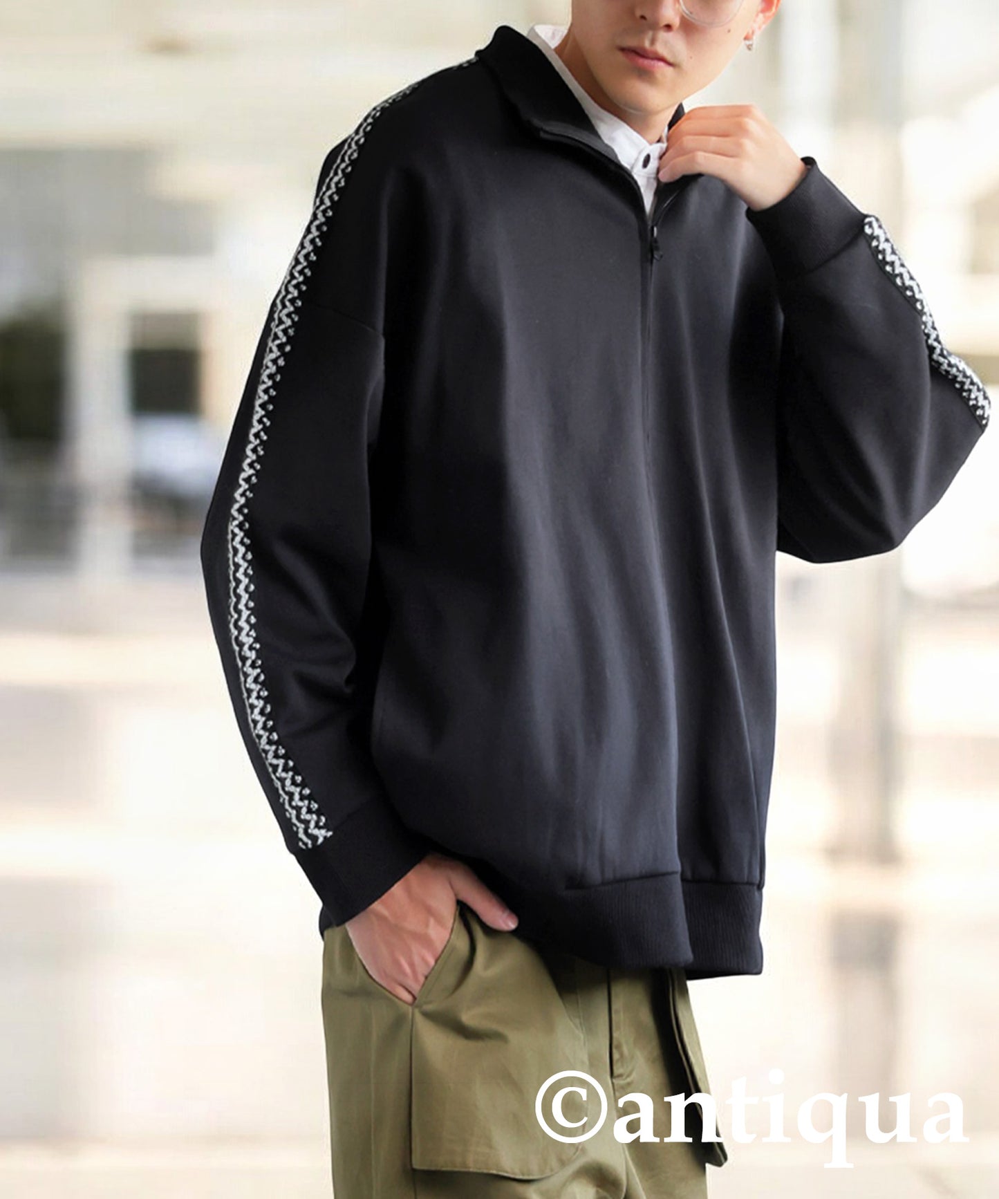 Knit Lace Track Jacket Men's