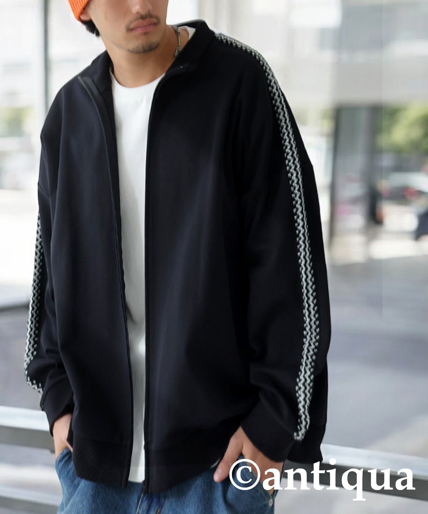 Knit Lace Track Jacket Men's