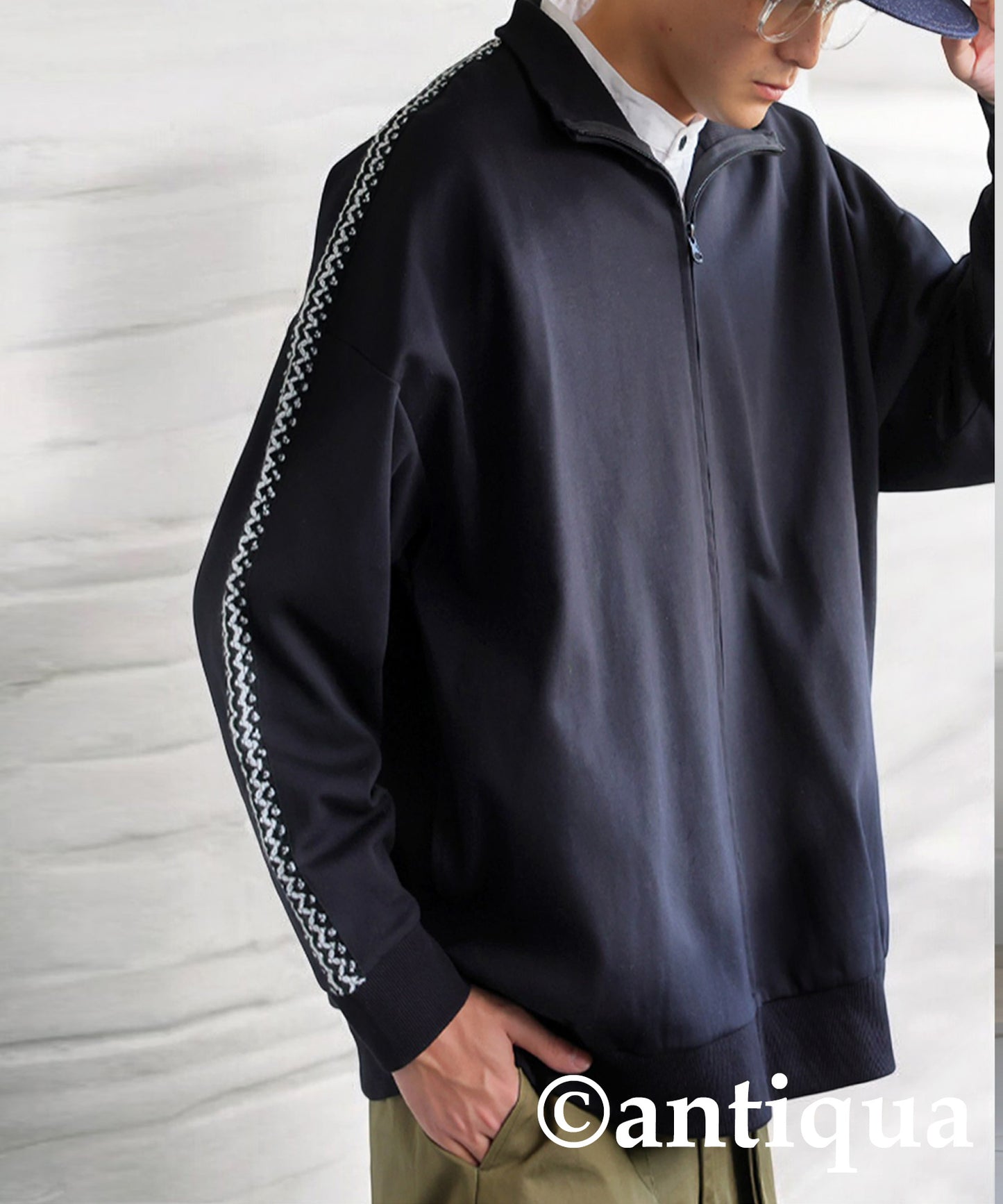 Knit Lace Track Jacket Men's