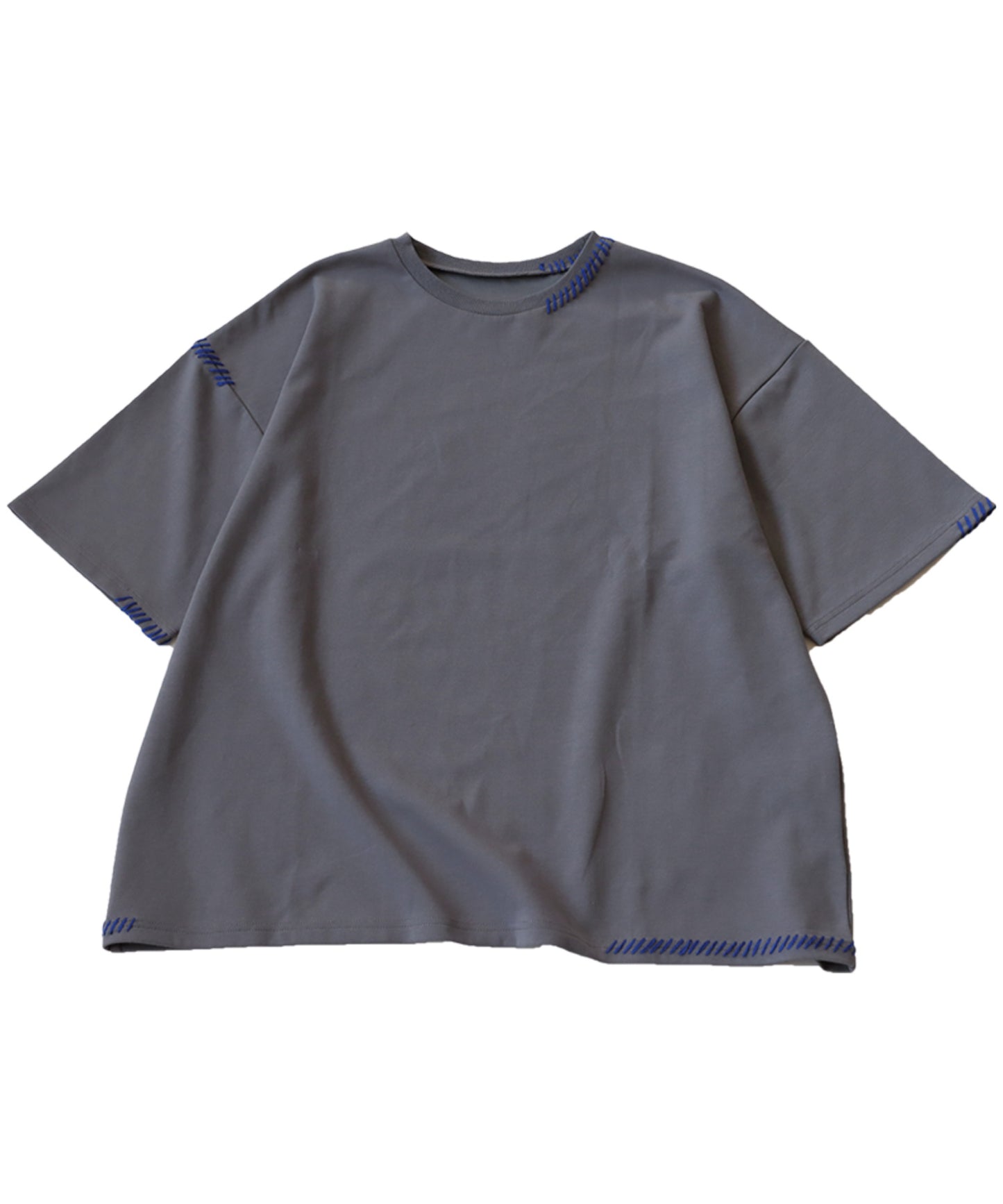 Hand Stitch Ponte Fabric T-Shirt