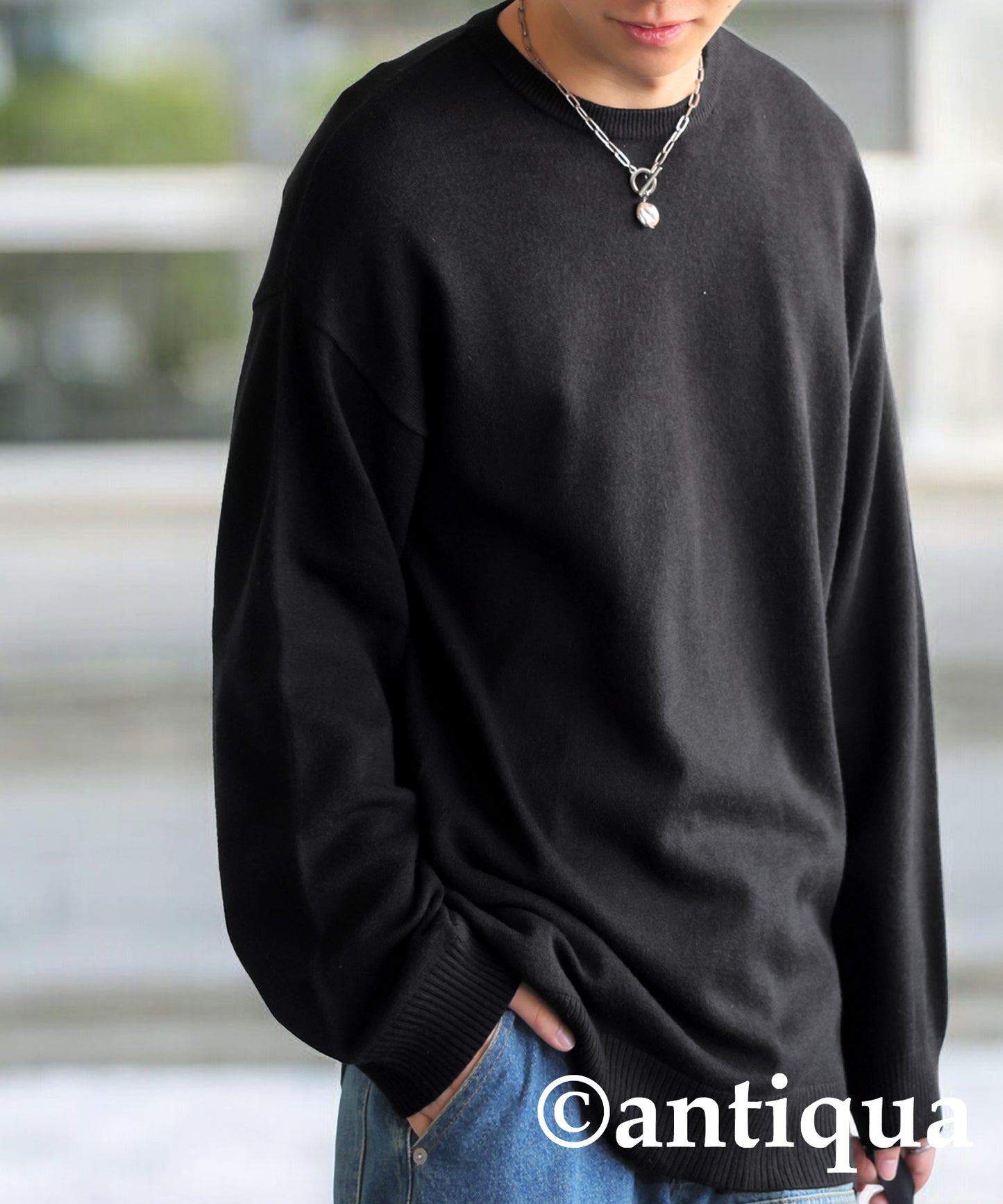 U Neck Knit Men's