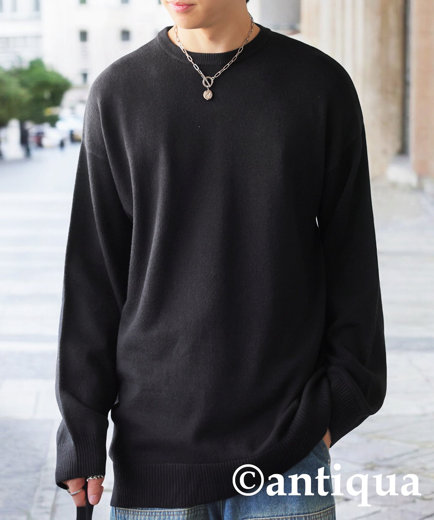 U Neck Knit Men's