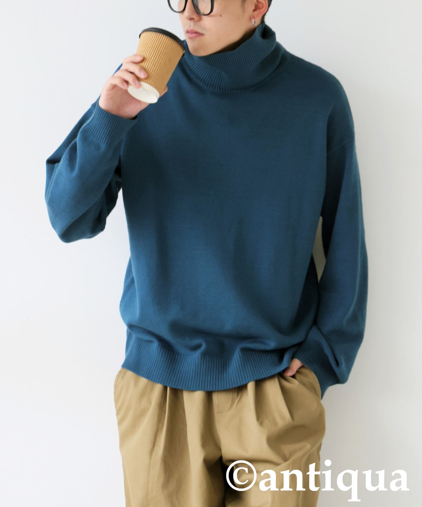 Turtleneck Knit Men's