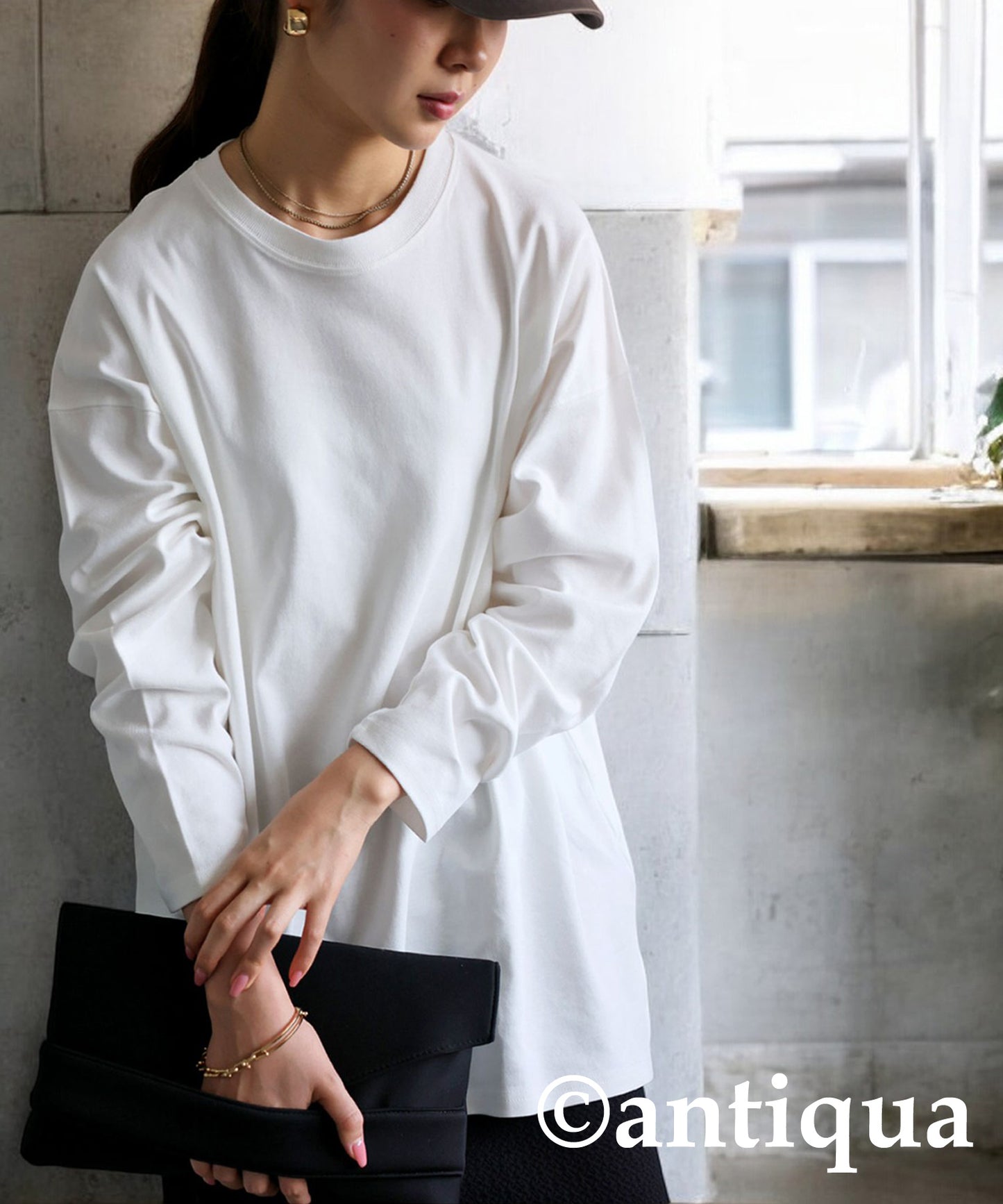 Compact Smooth Long Sleeve T-Shirt Ladies