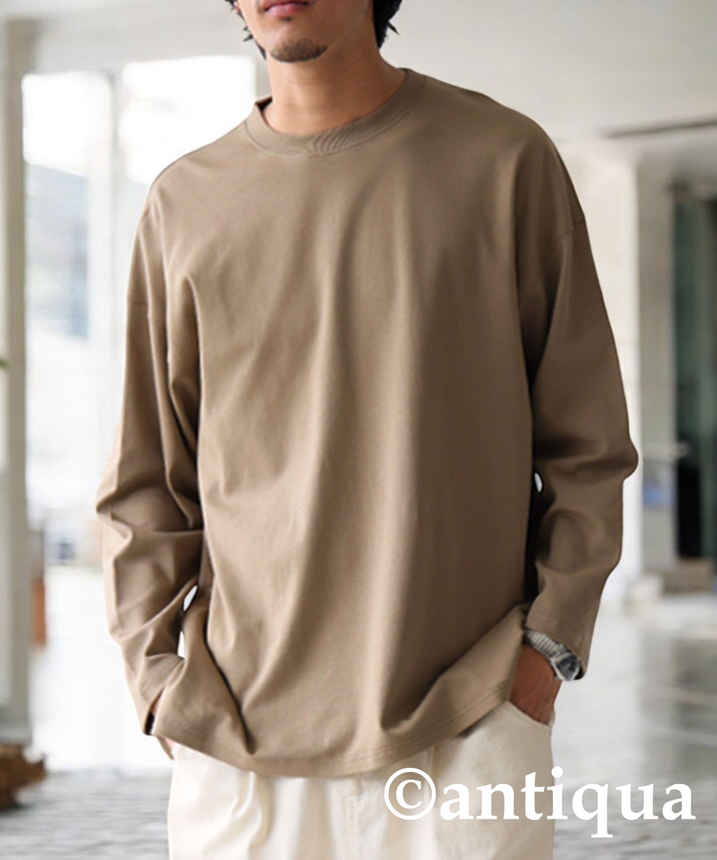 Compact Smooth Long Sleeve T-Shirt Men's