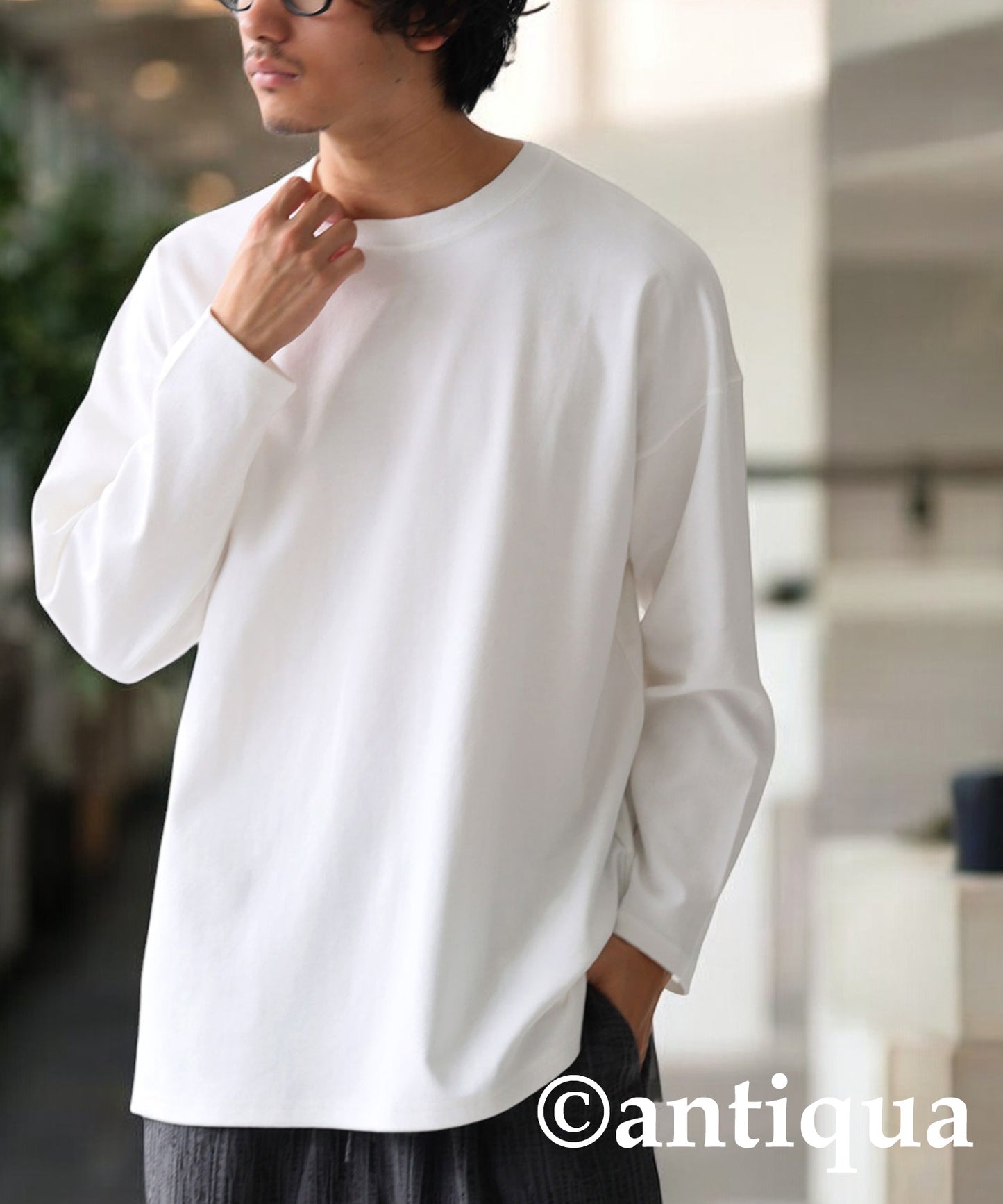 Compact Smooth Long Sleeve T-Shirt Men's