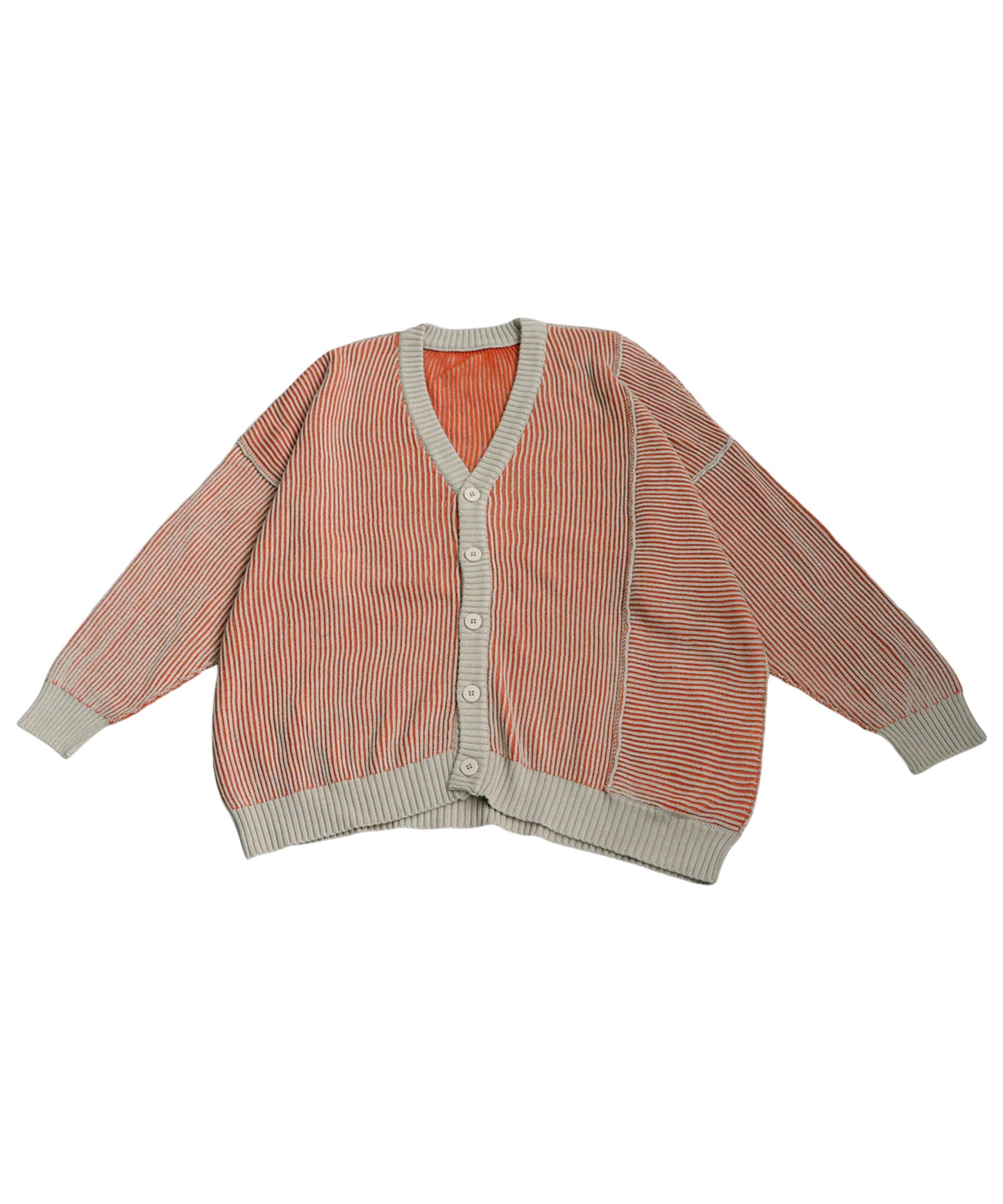 Striped Knit Cardigan Ladies