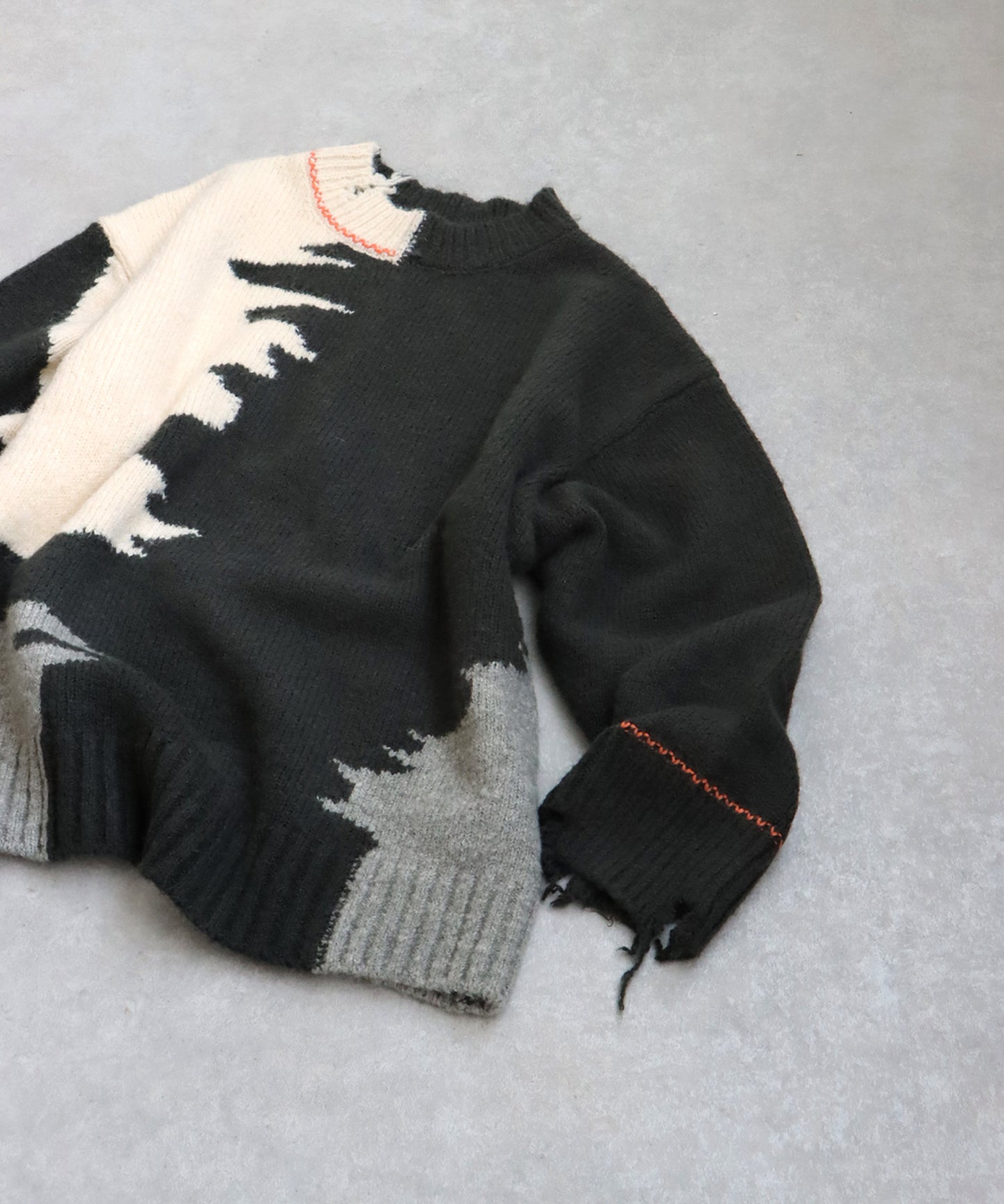 Damaged Knit Tops Men's