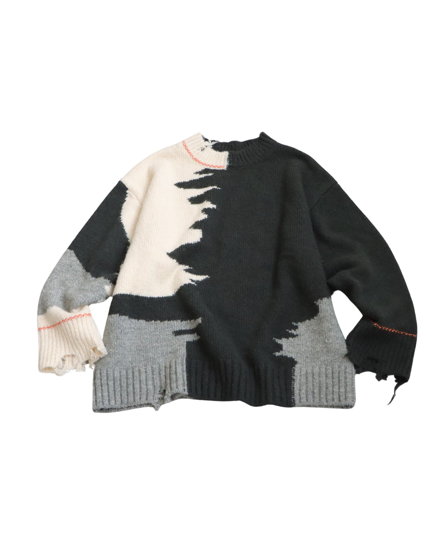 Damaged Knit Tops Men's