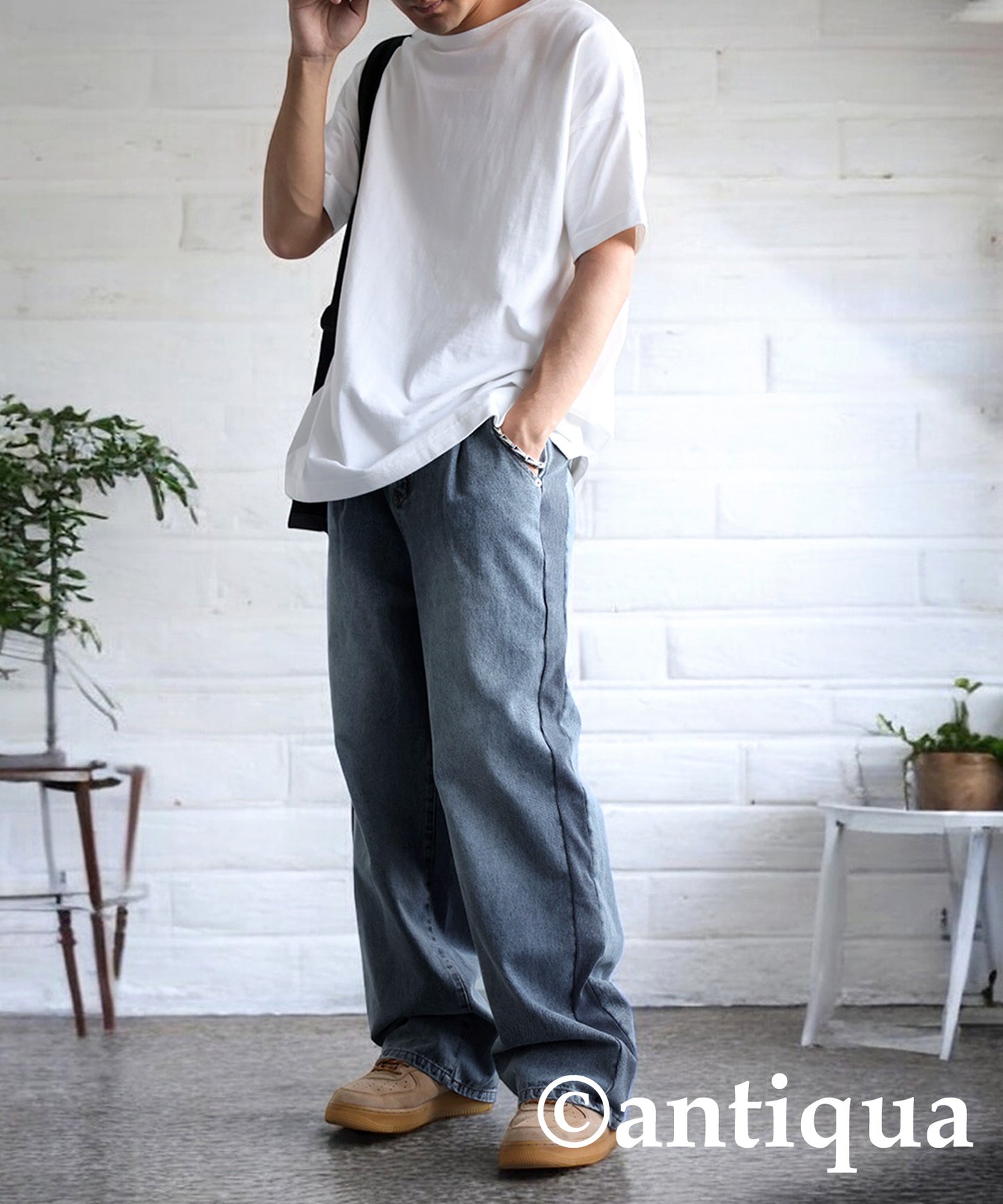 Ribbed Straight Denim Men's