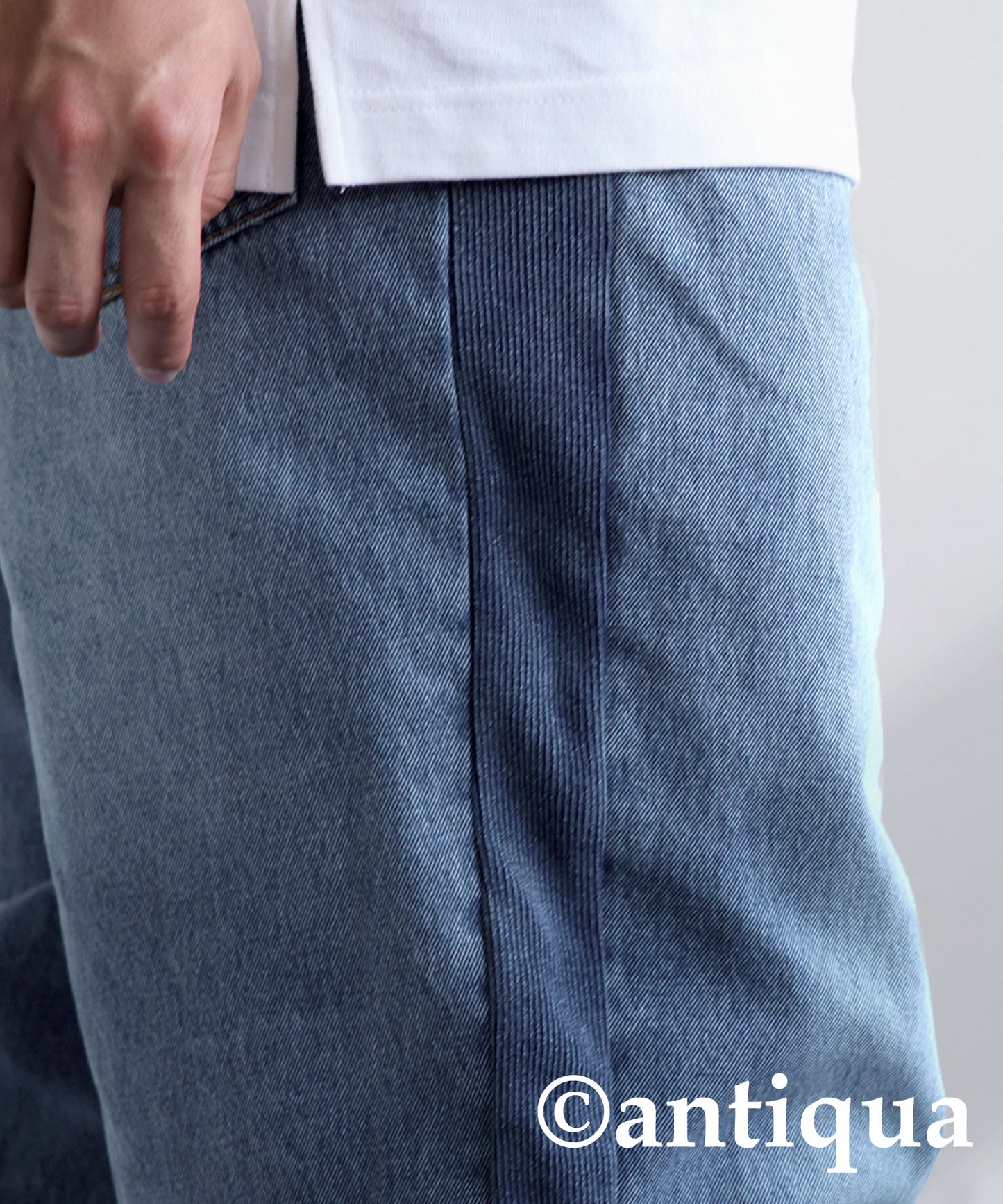 Ribbed Straight Denim Men's