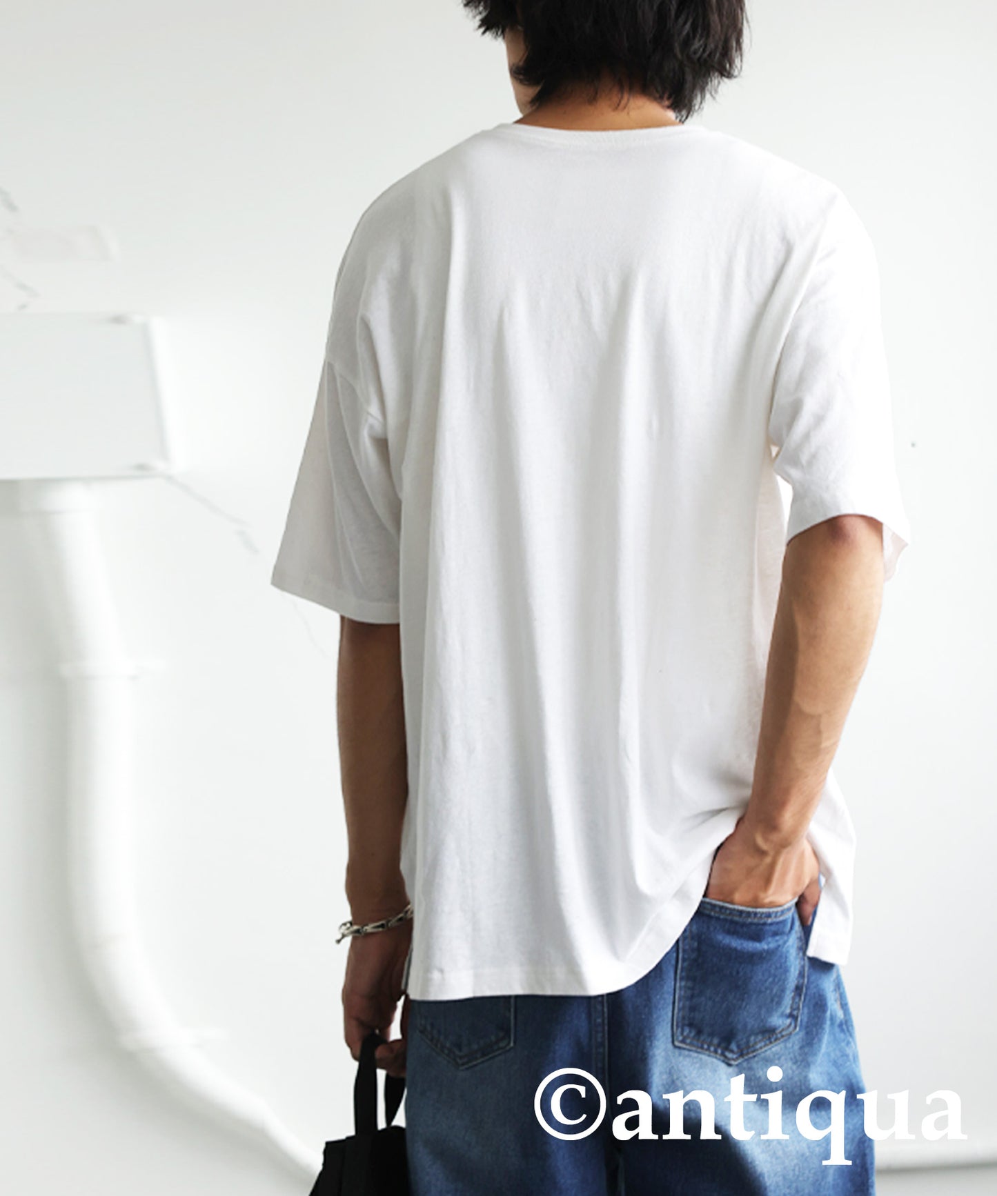 Cotton and linen T-shirts Men's