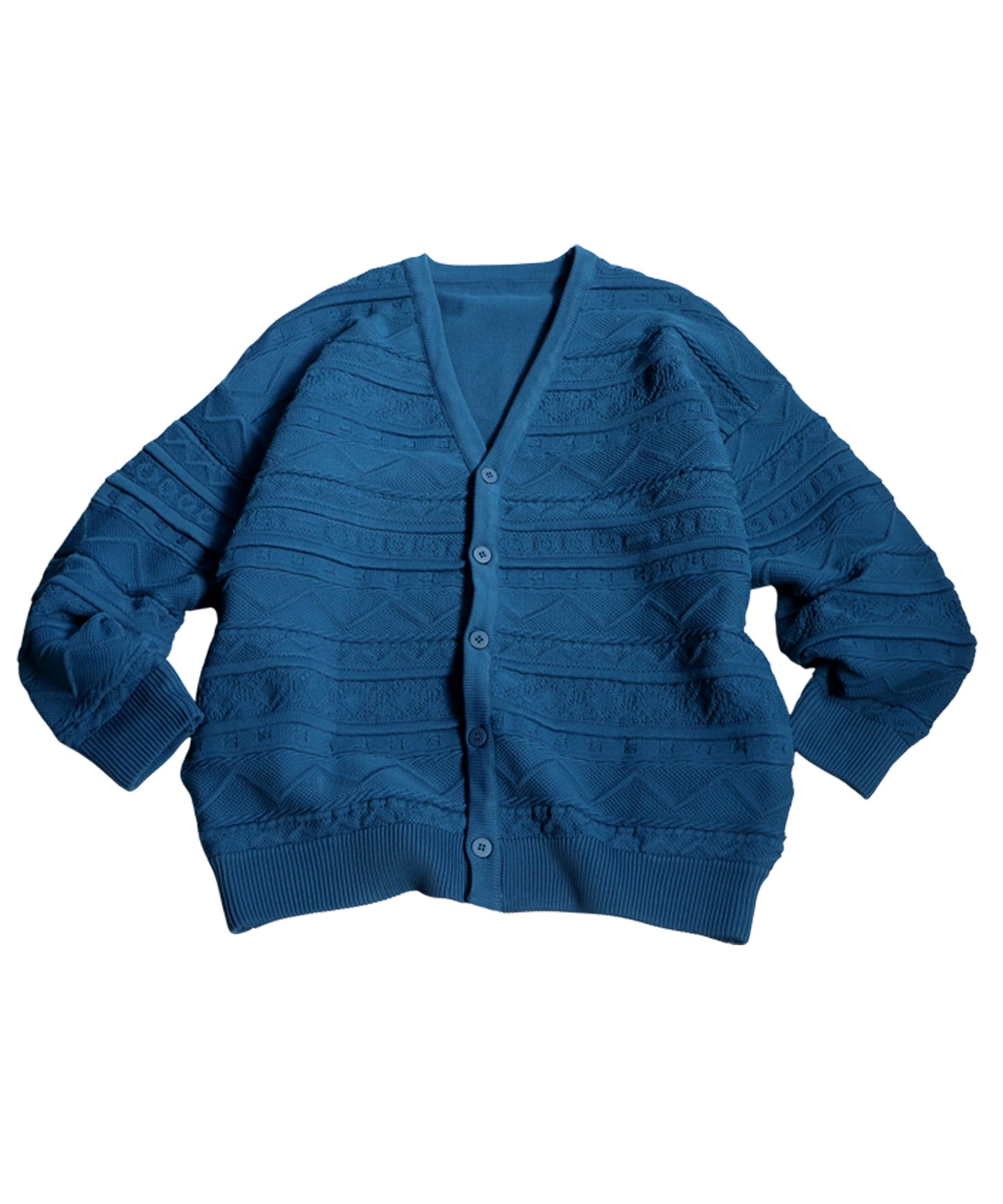 3D Jacquard Knit Cardigan Ladies