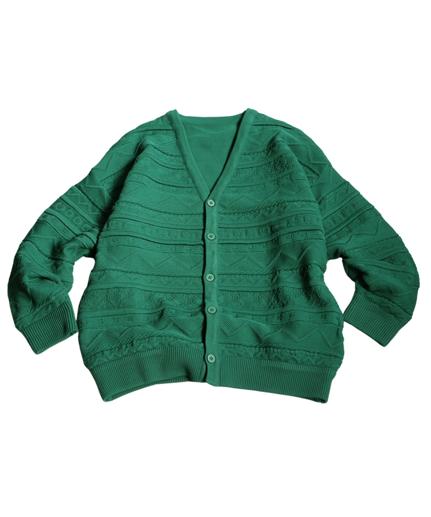 3D Jacquard Knit Cardigan Ladies