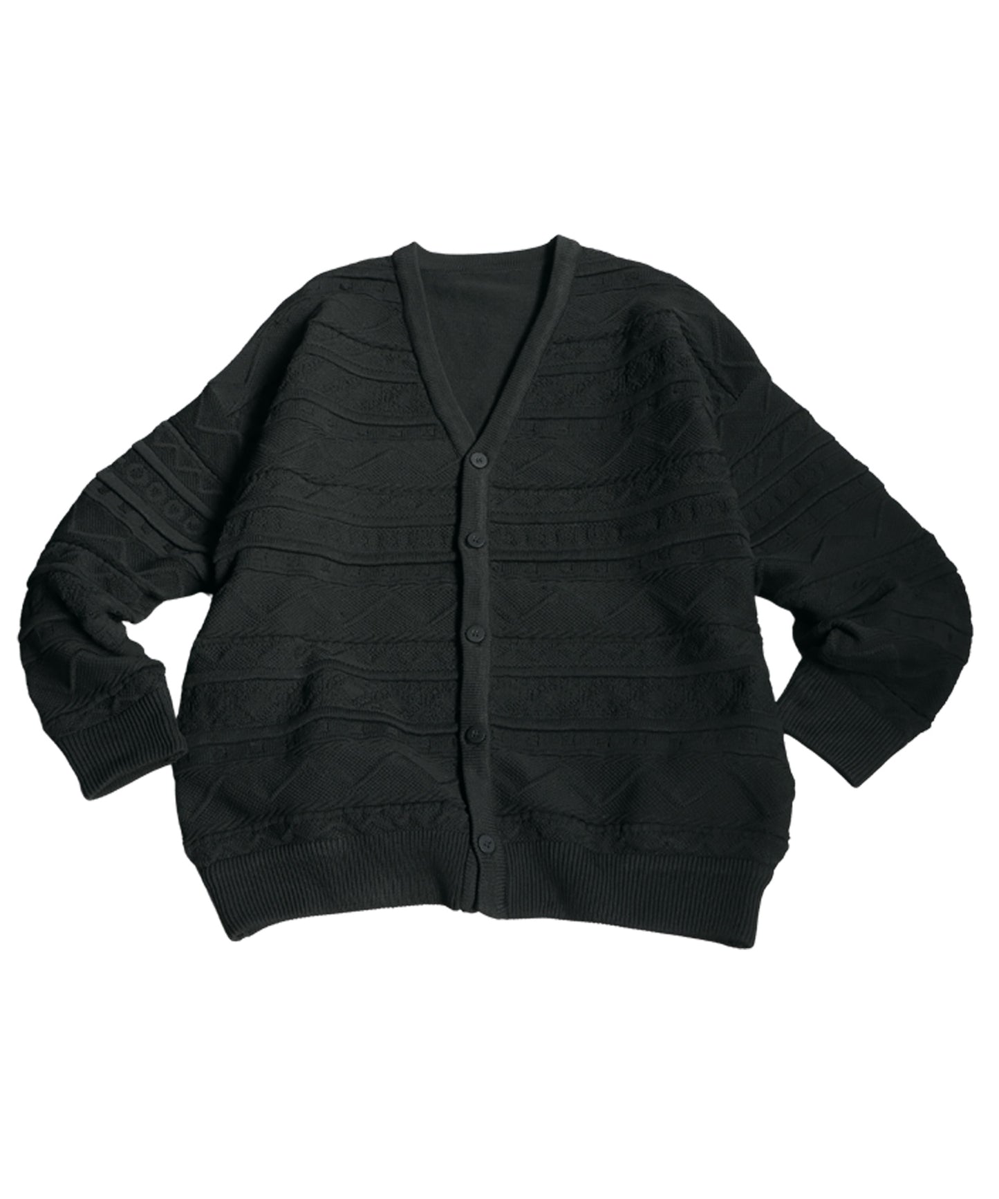 3D Jacquard Knit Cardigan Ladies