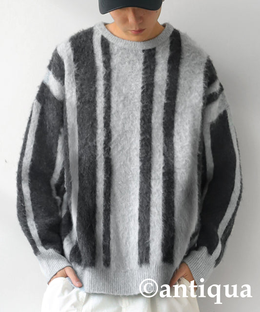 Striped Pattern Knit Men's