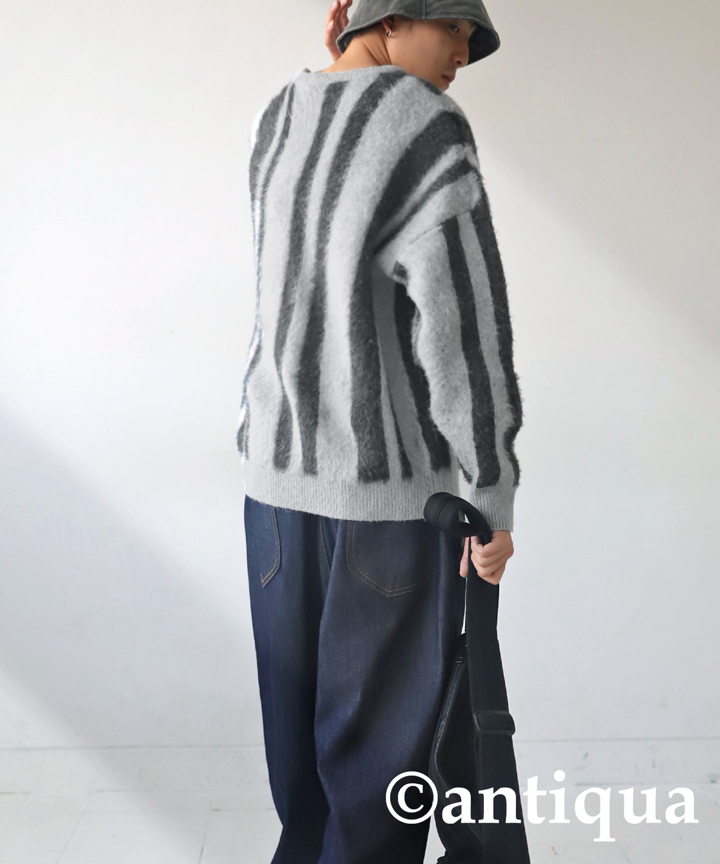 Striped Pattern Knit Men's