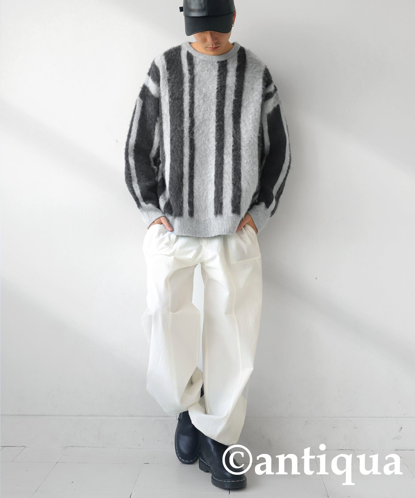 Striped Pattern Knit Men's