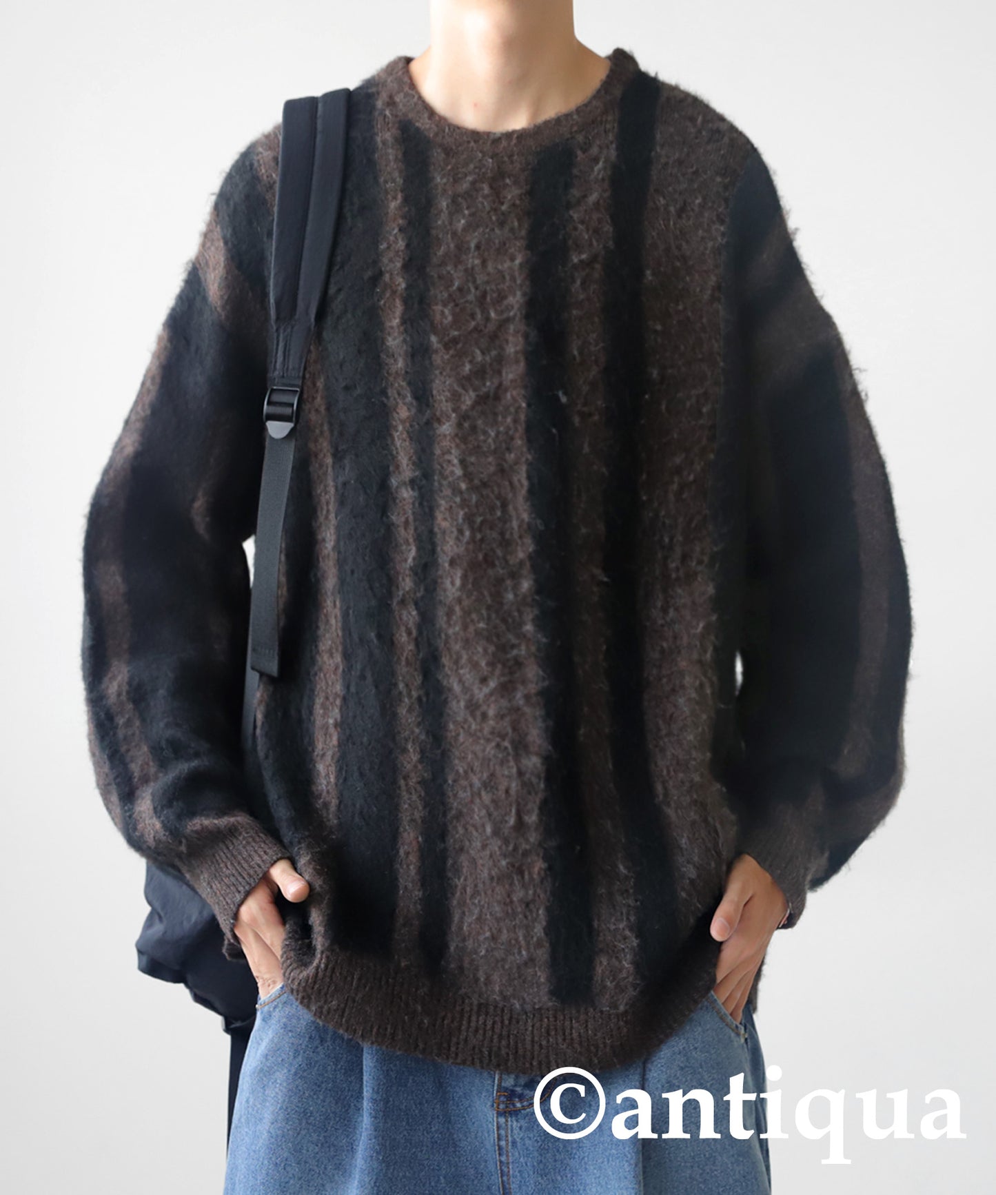 Striped Pattern Knit Men's