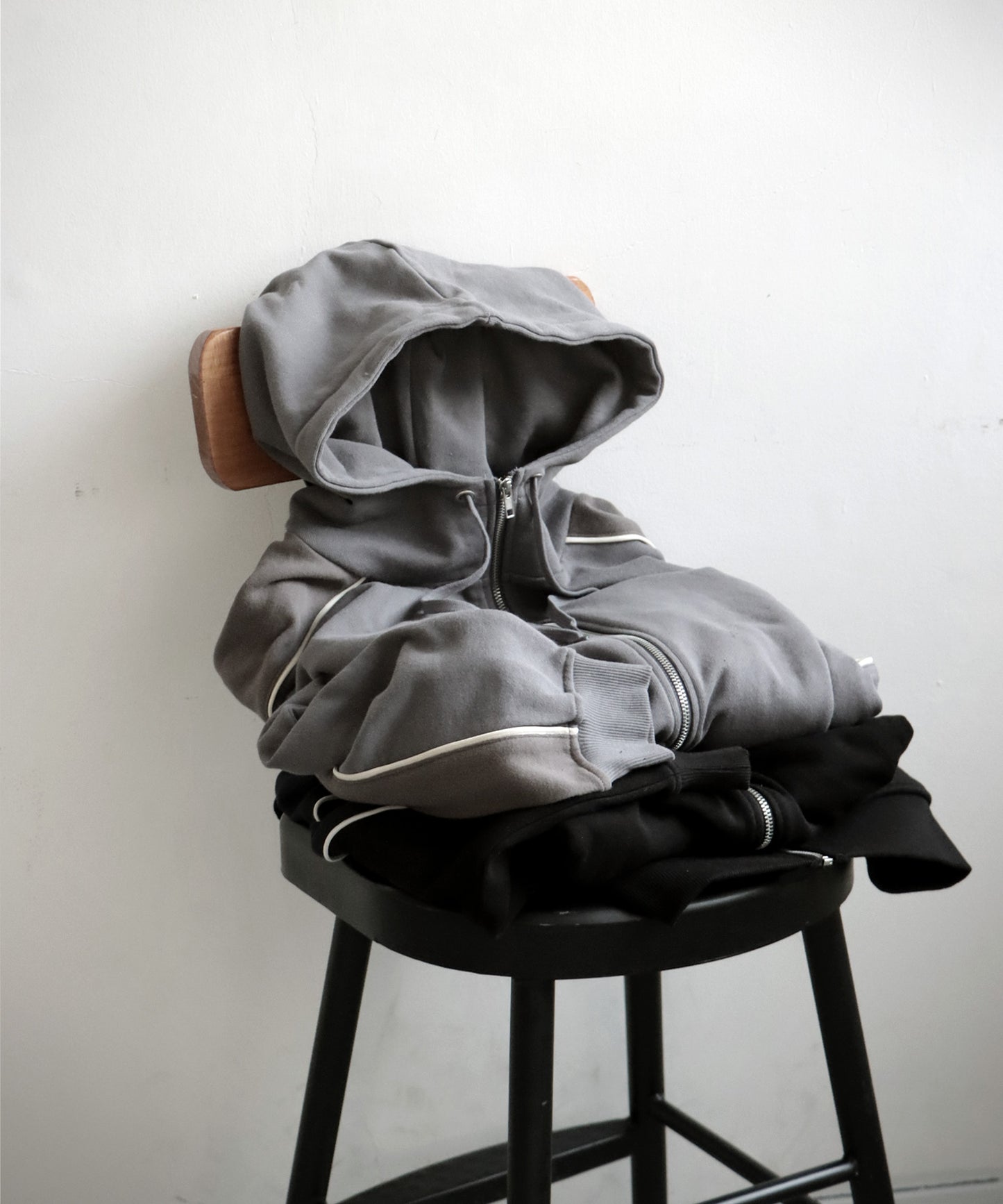 Fleece High Neck Zip Hoodie Ladies