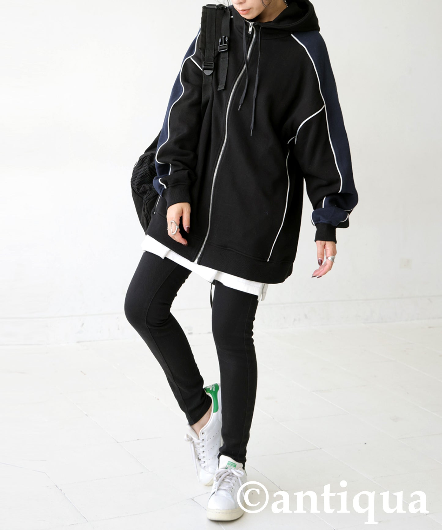 Fleece High Neck Zip Hoodie Ladies