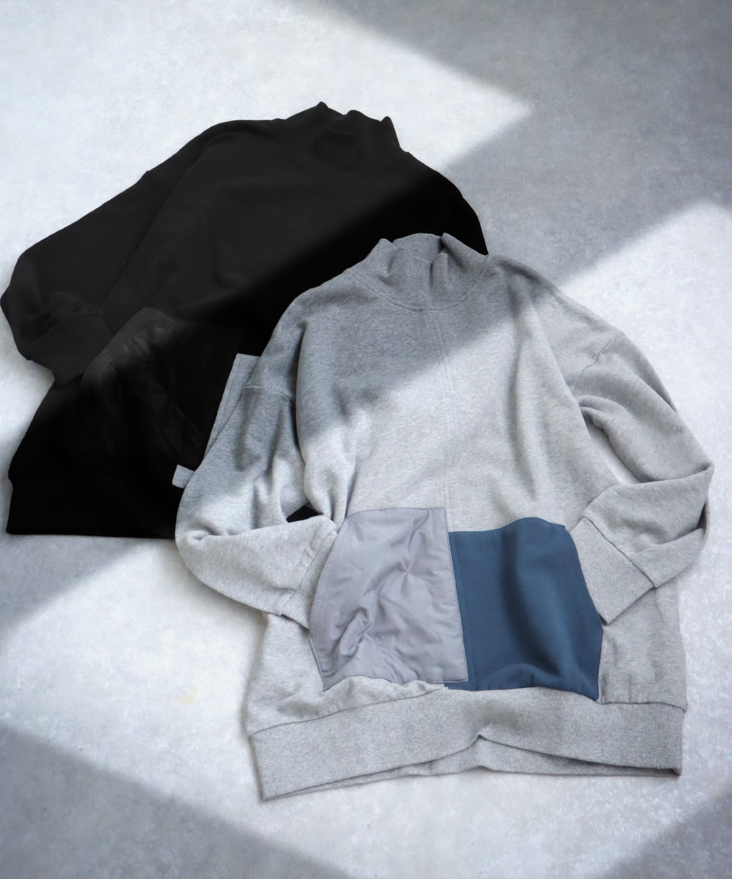 Pocket Color Scheme Tops Ladies