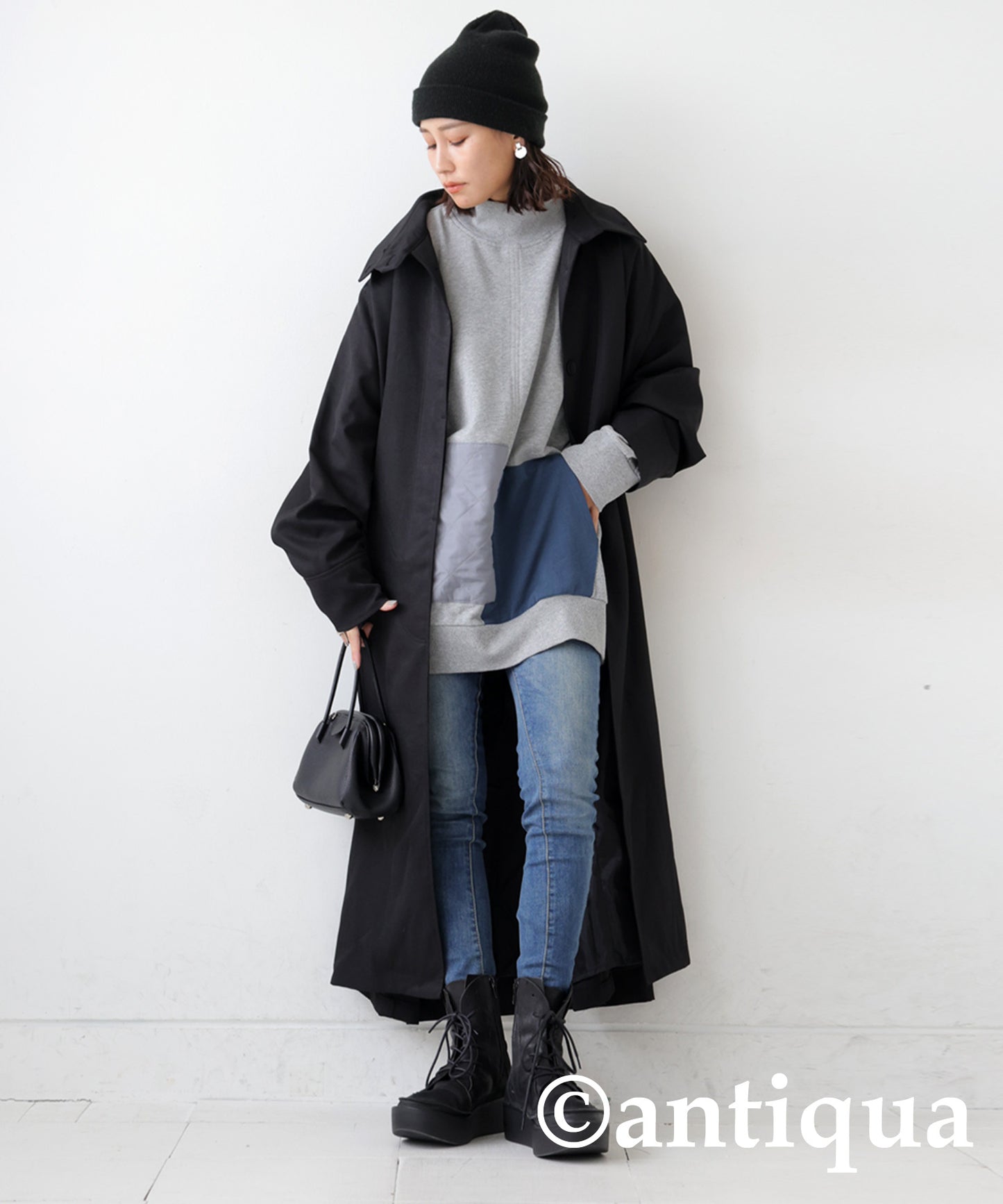 Pocket Color Scheme Tops Ladies