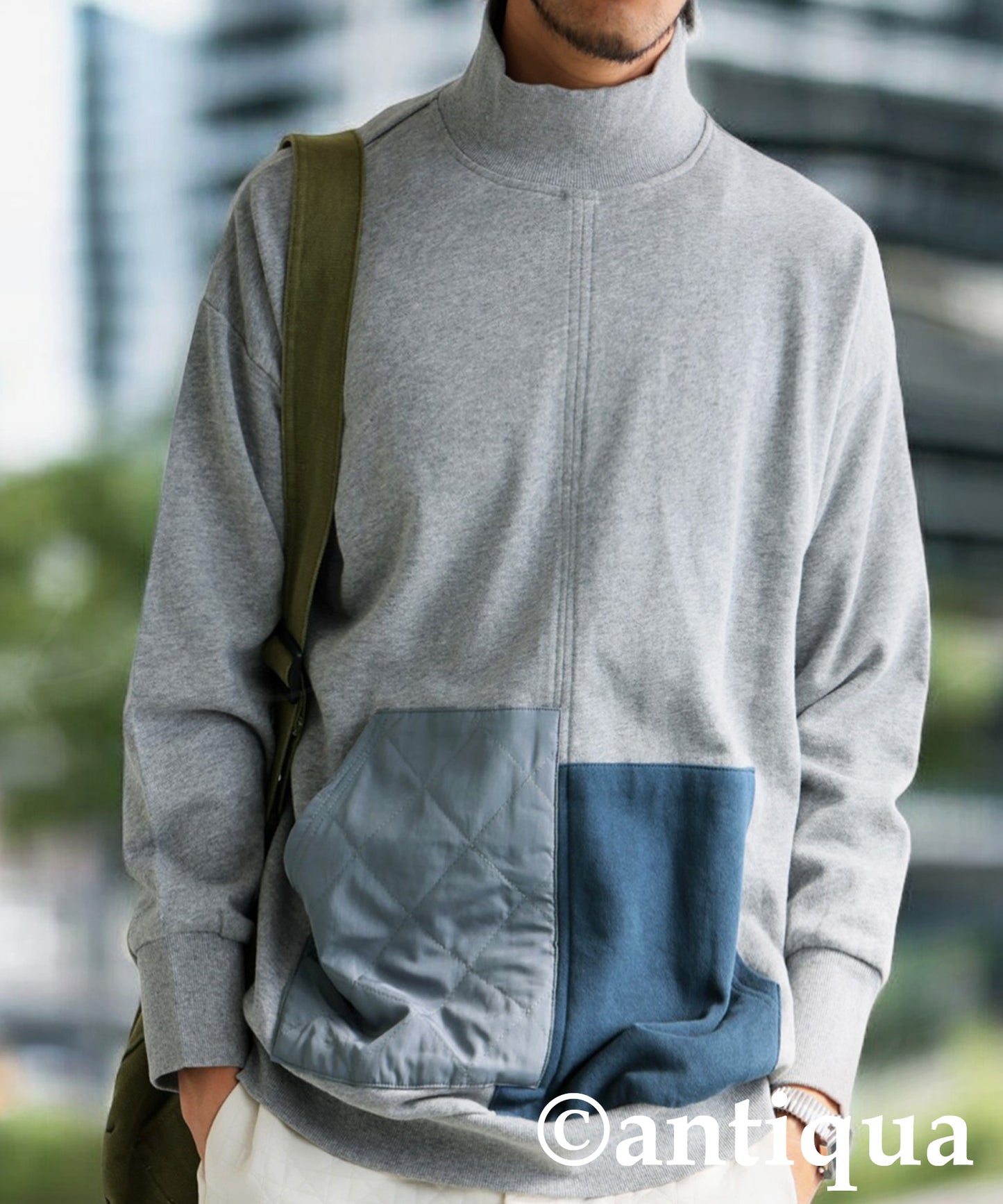 Pocket Color Scheme Tops Men's