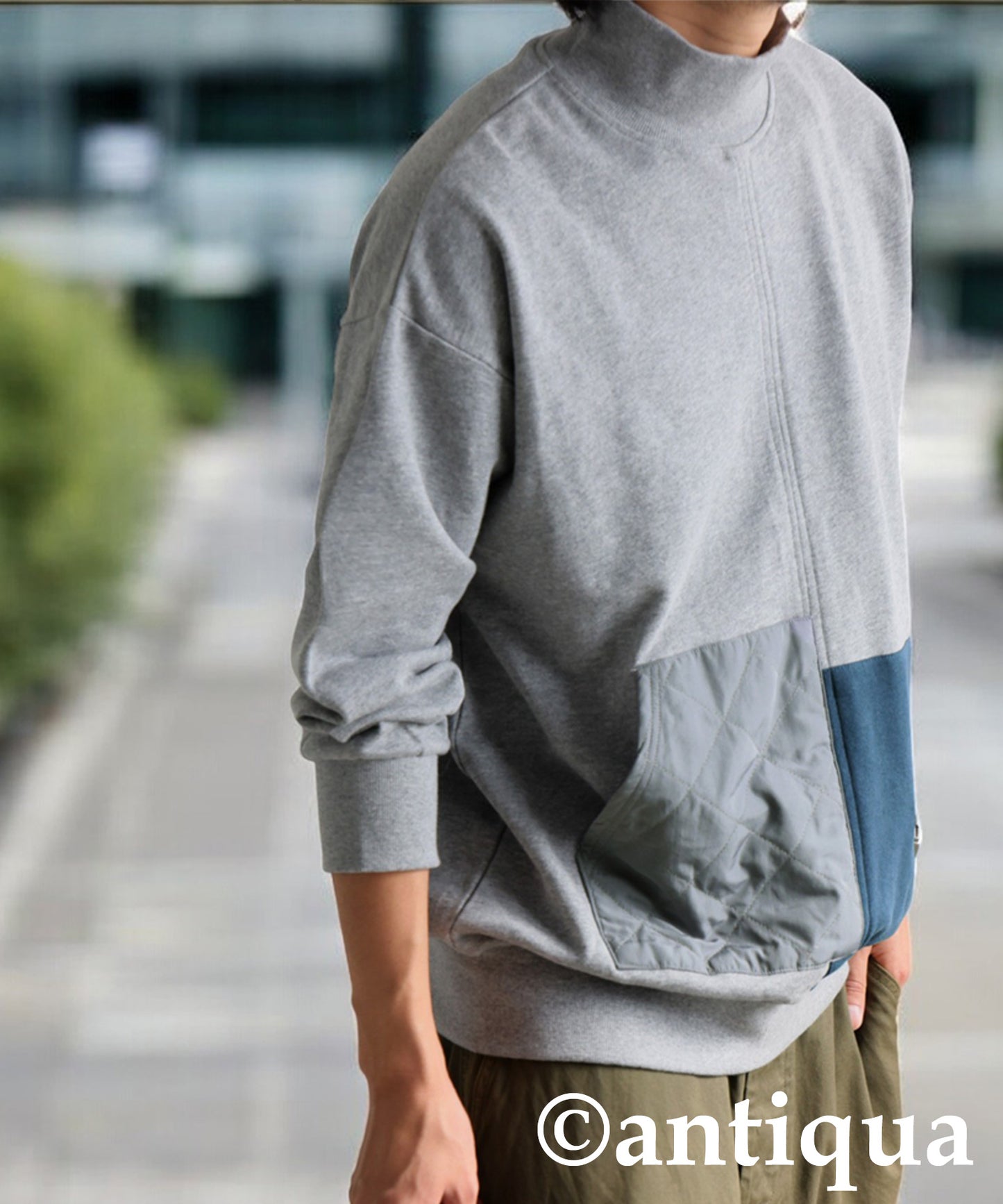 Pocket Color Scheme Tops Men's