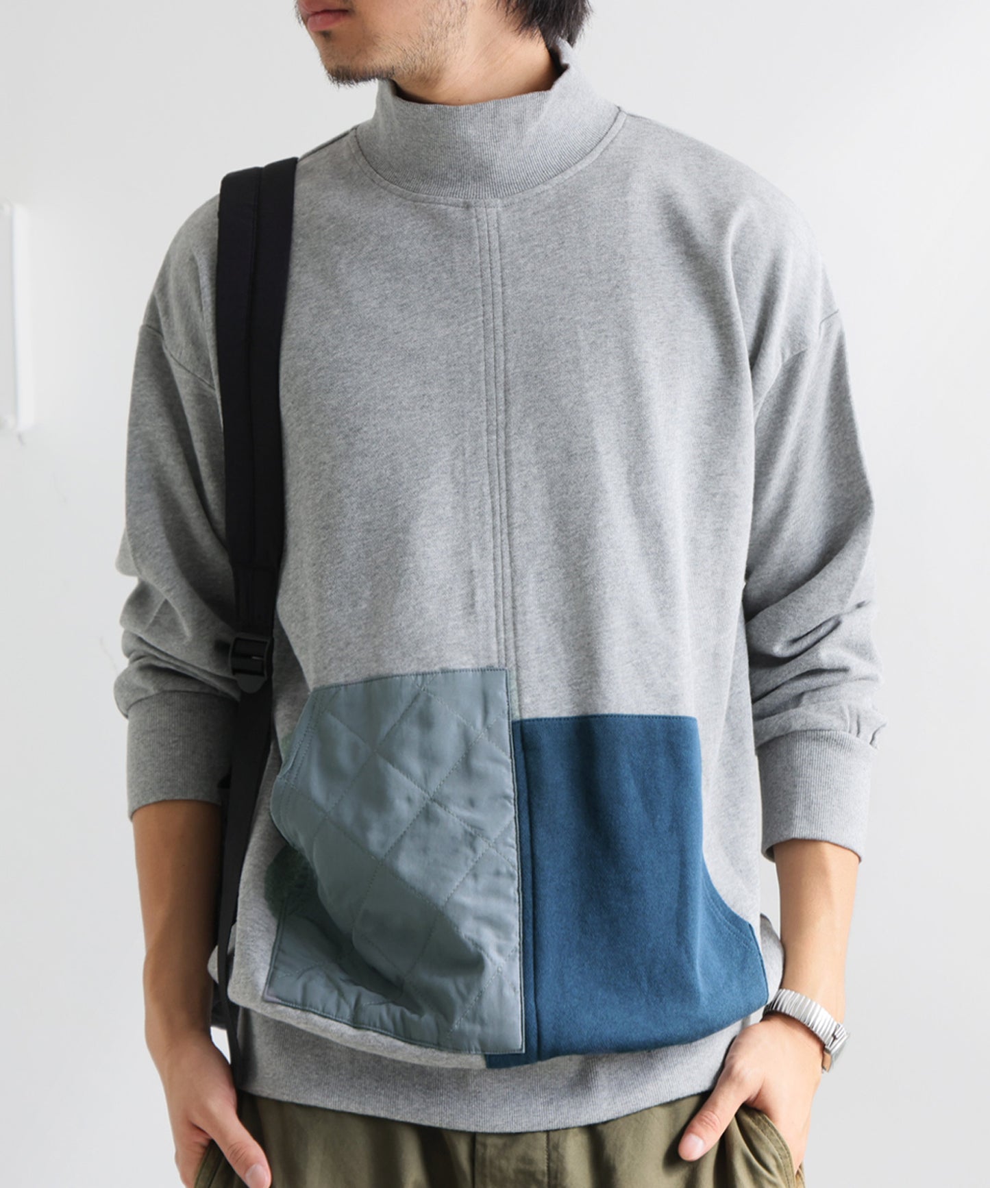 Pocket Color Scheme Tops Men's