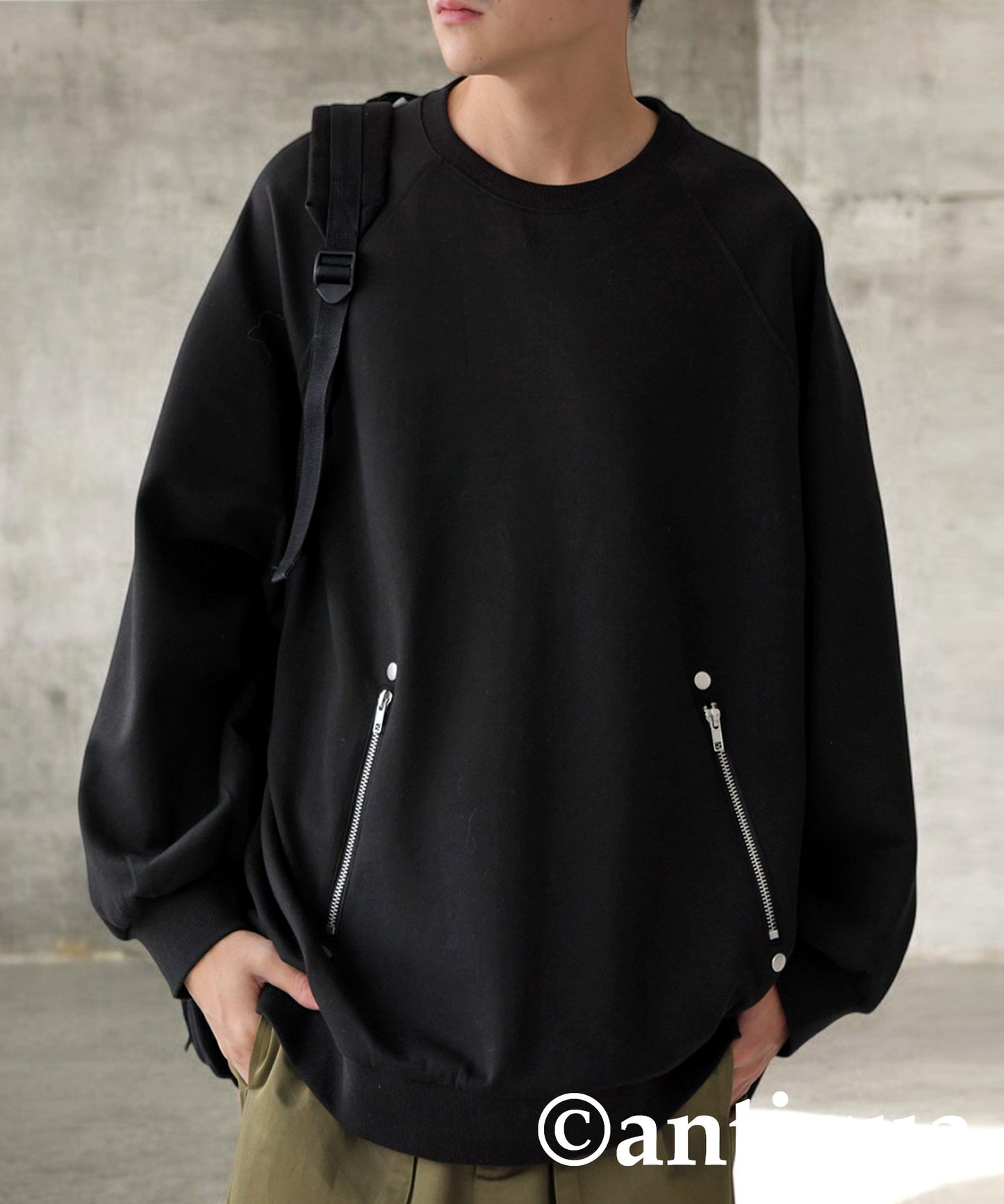 Zip Punch Pullover Men's