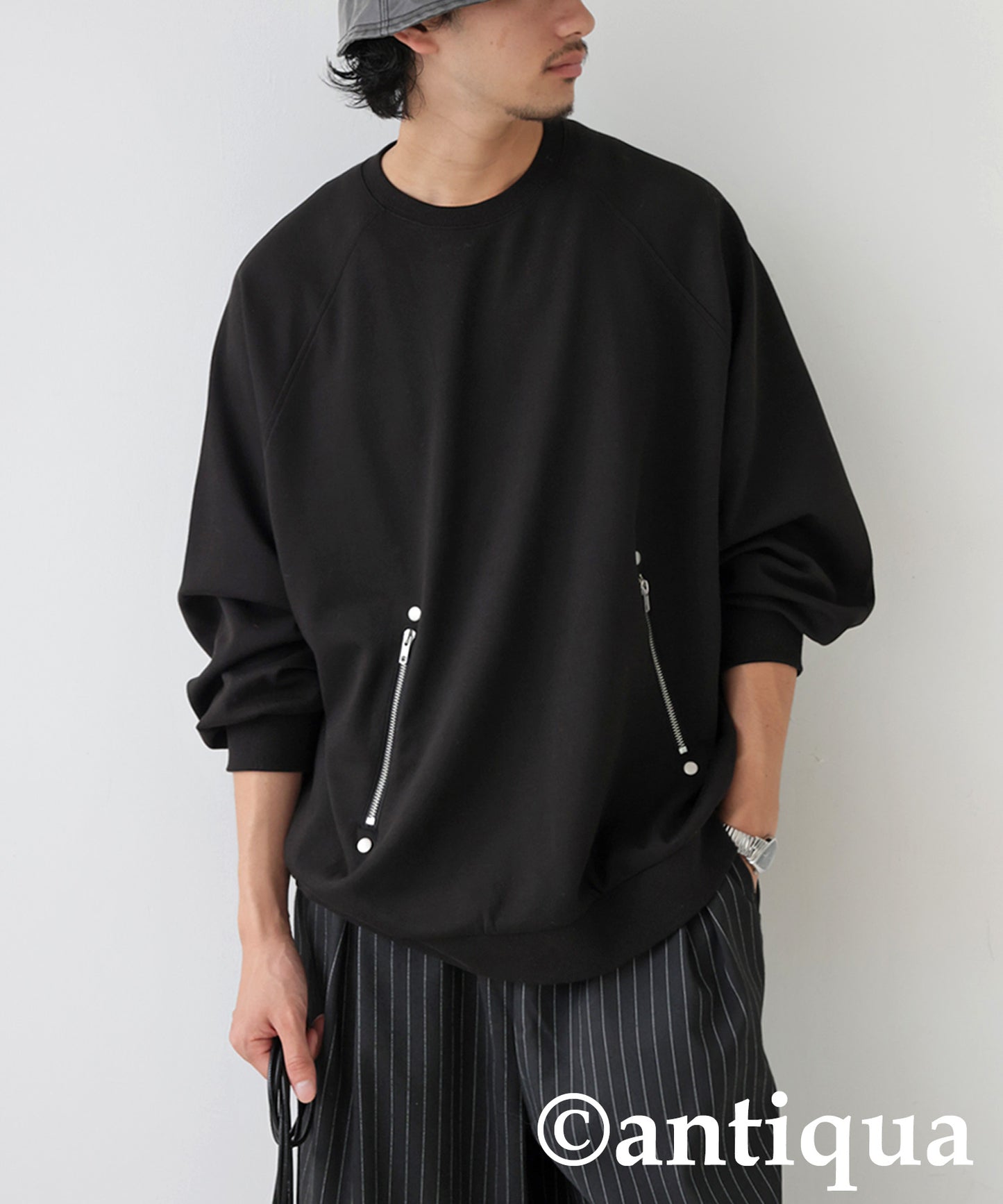 Zip Punch Pullover Men's