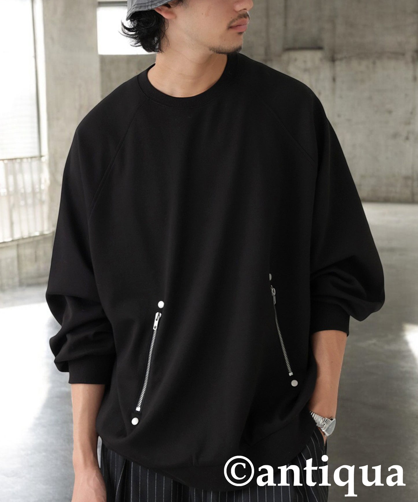 Zip Punch Pullover Men's