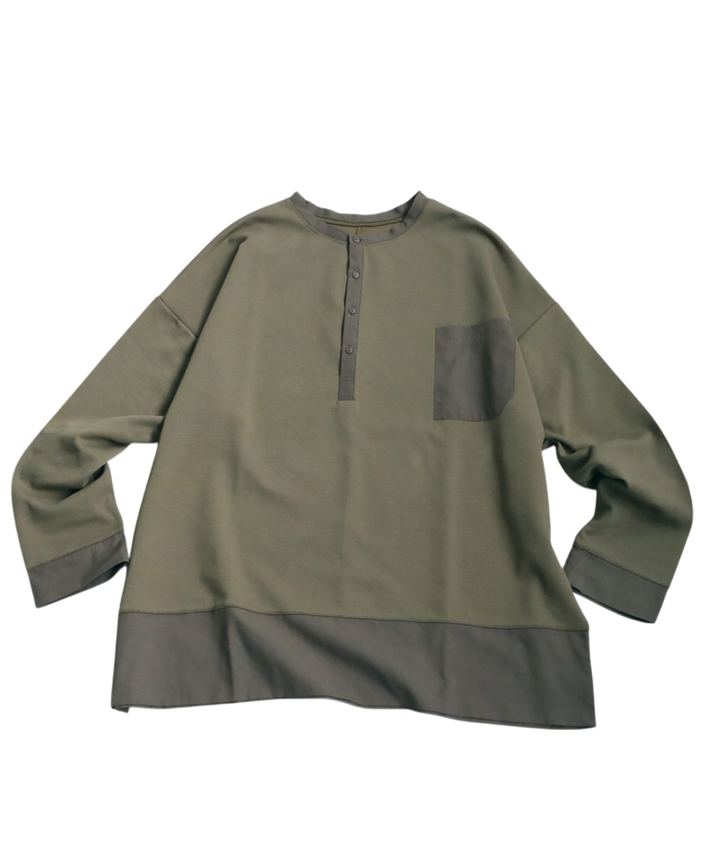 Henley Neck Tops Ladies
