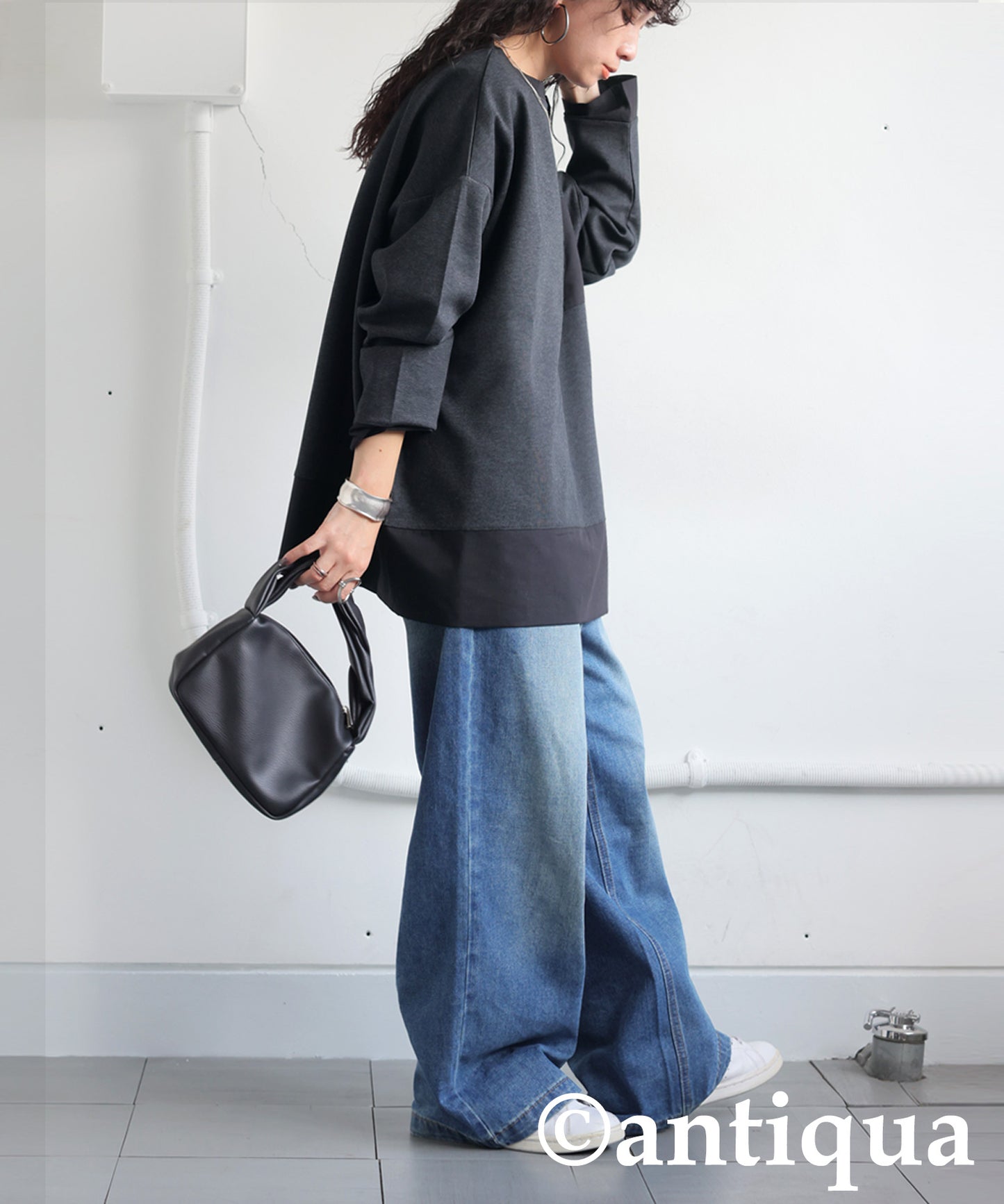 Henley Neck Tops Ladies