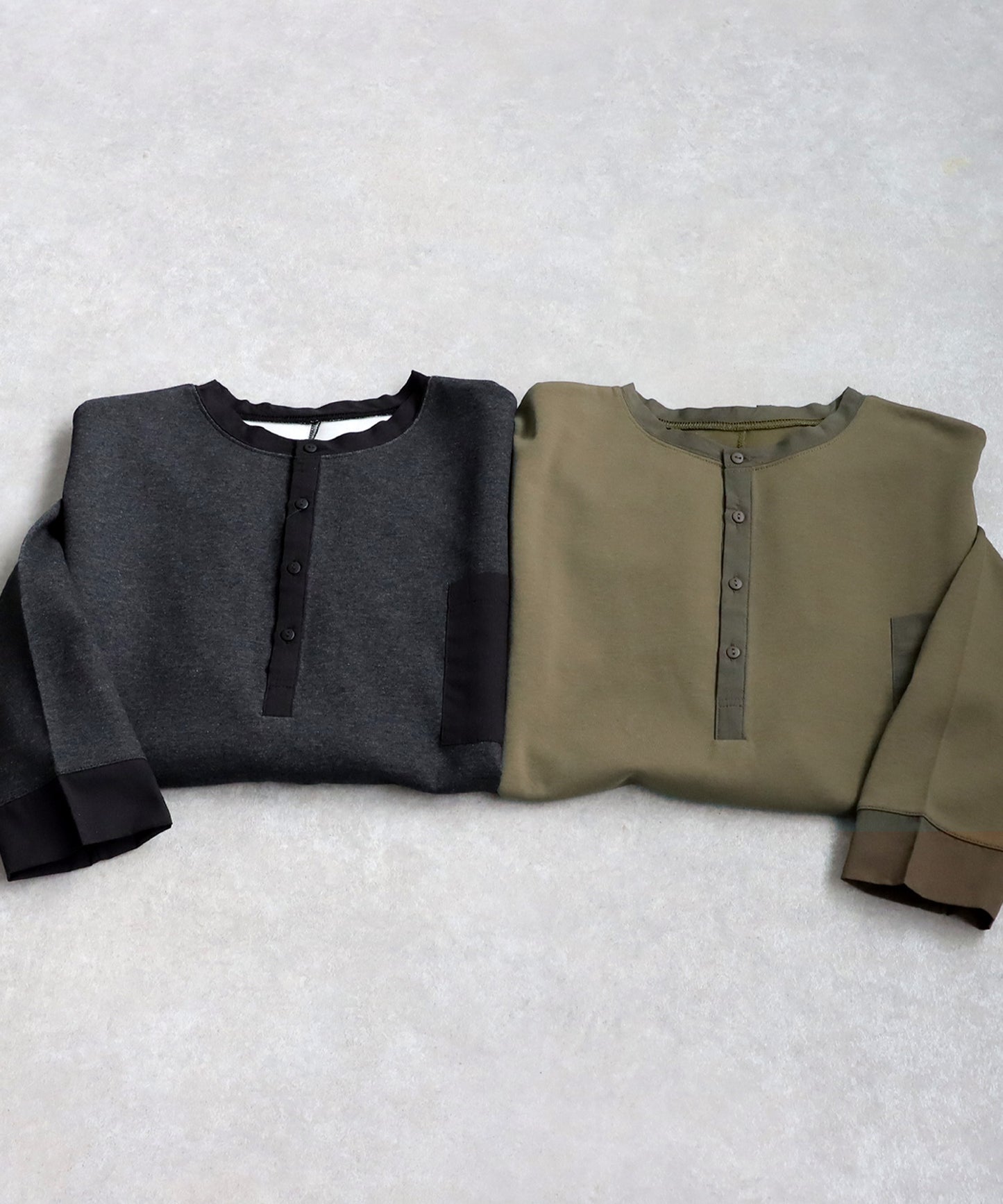 Henley Neck Tops Men's