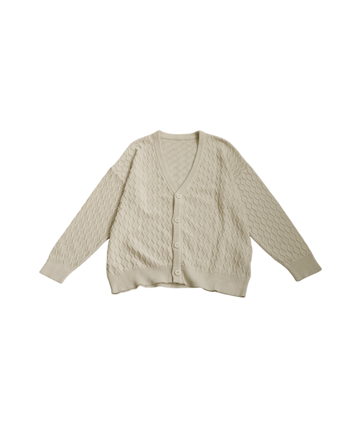 Aran Knit Cardigan Ladies