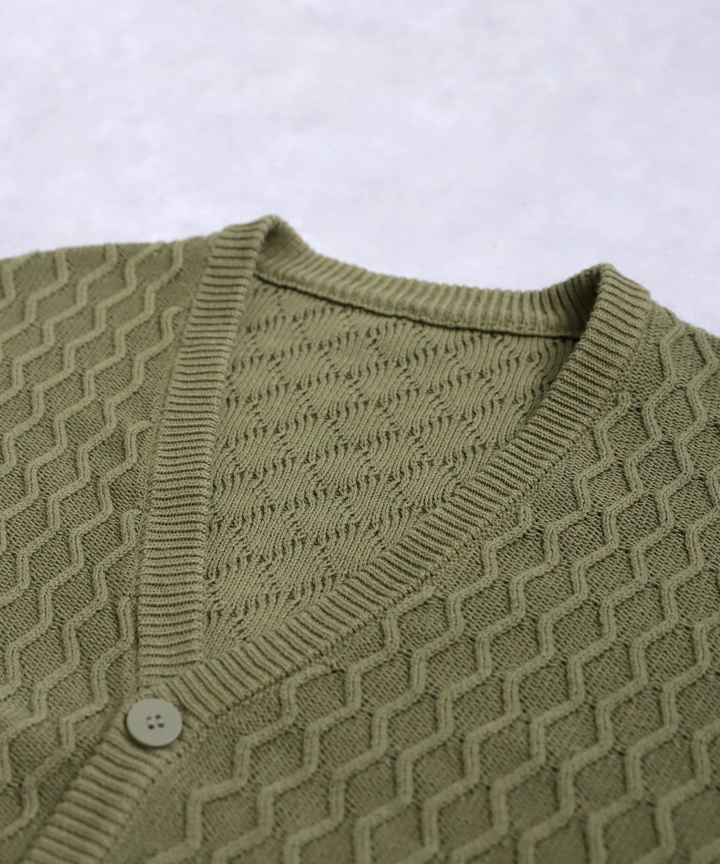 Aran Knit Cardigan Ladies