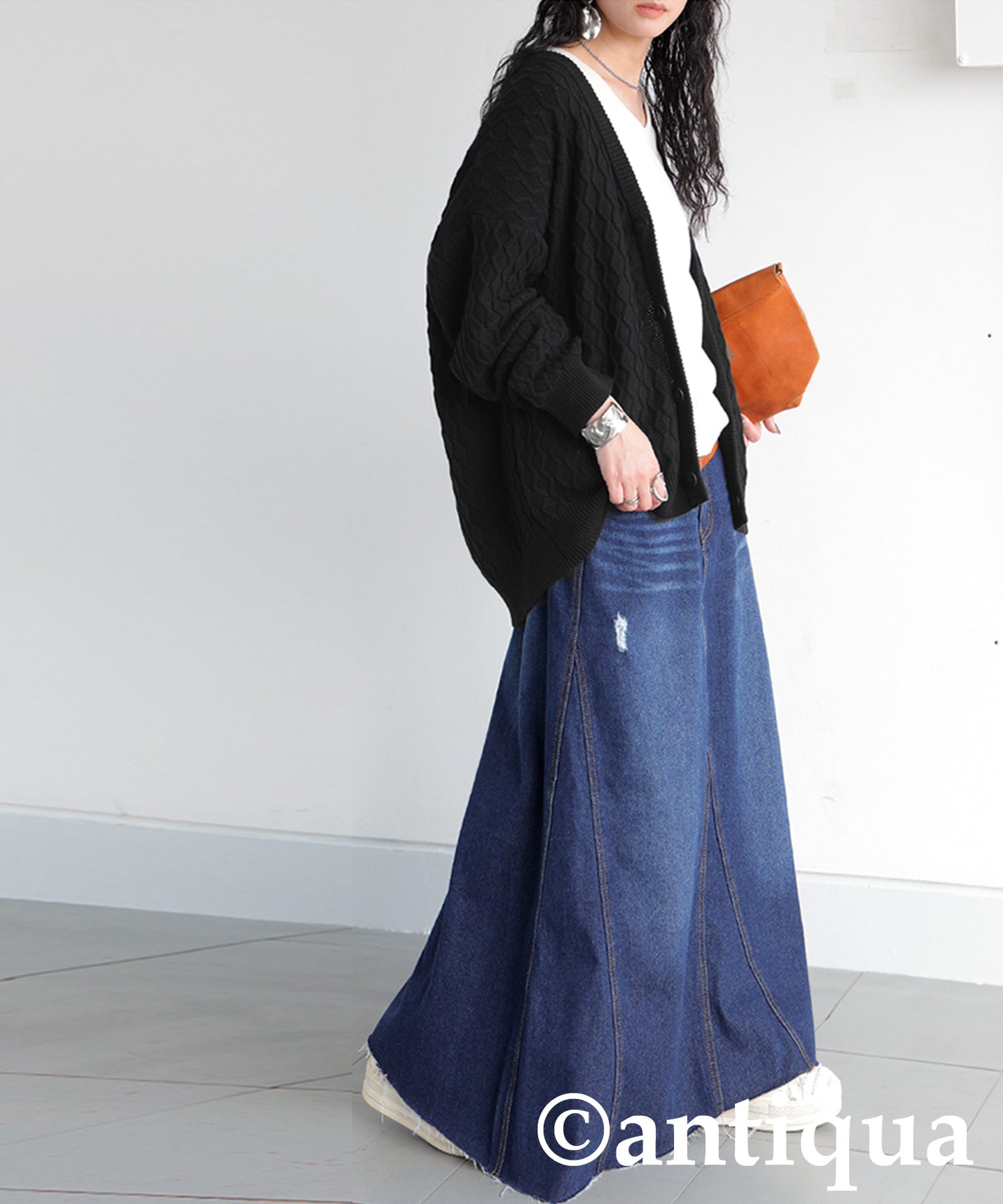 Aran Knit Cardigan Ladies