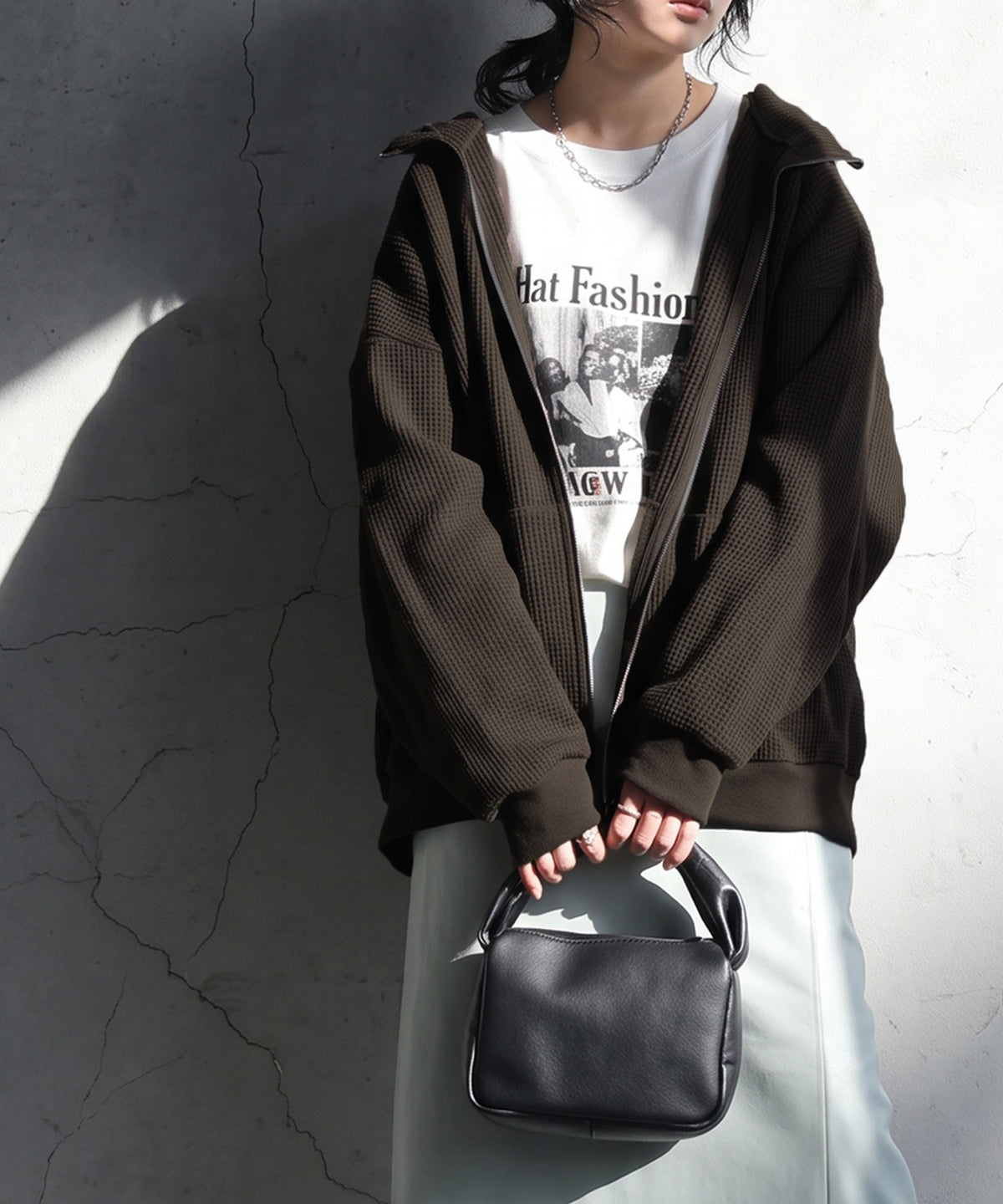 ONI-Waffle Hoodie Ladies