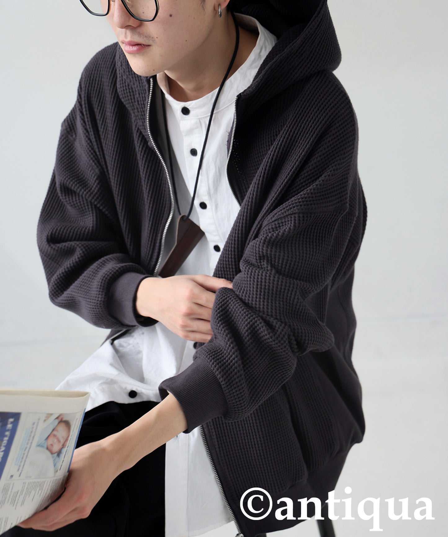 Oni-Waffle Hoodie Men's