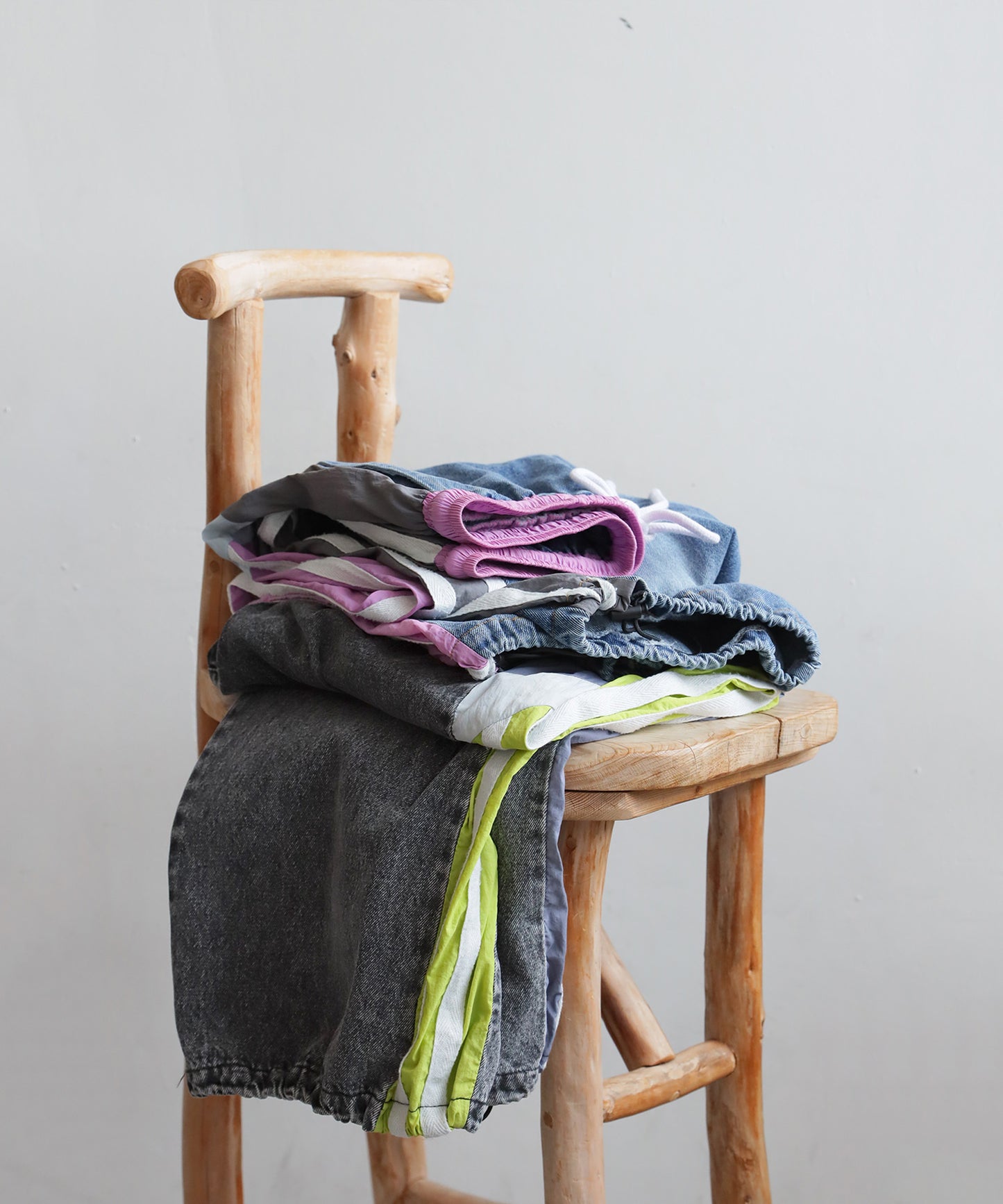 Men's Asymmetrical Denim Pants