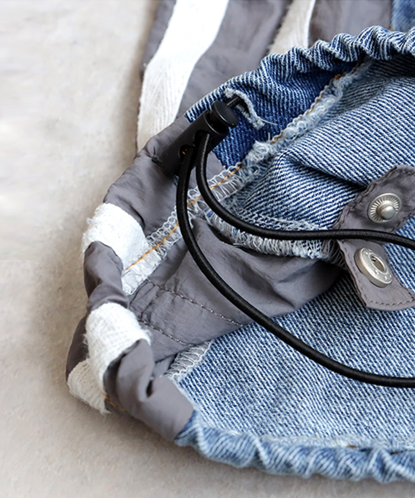 Ladies Asymmetrical Denim Pants