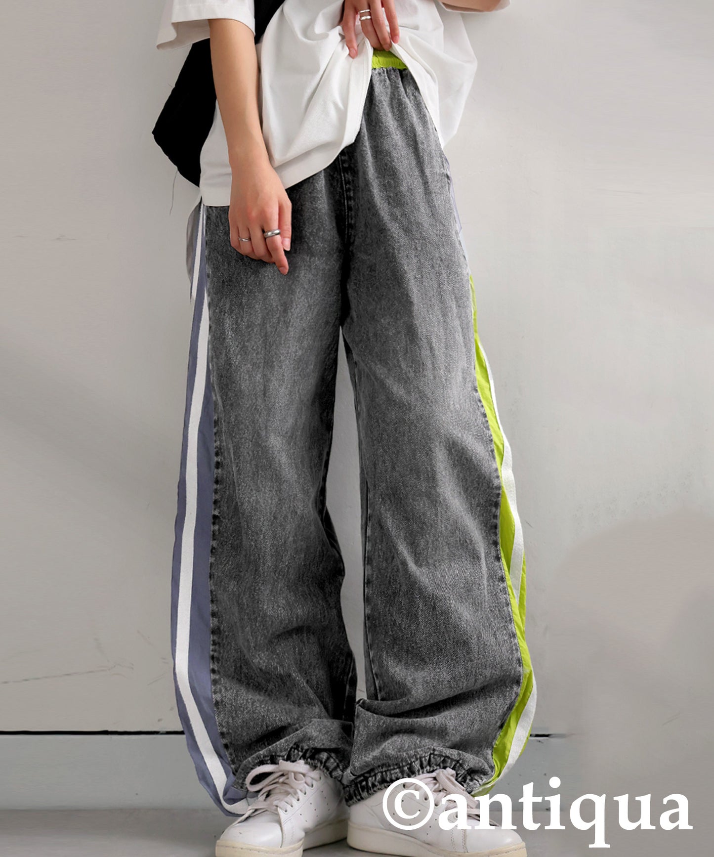Ladies Asymmetrical Denim Pants