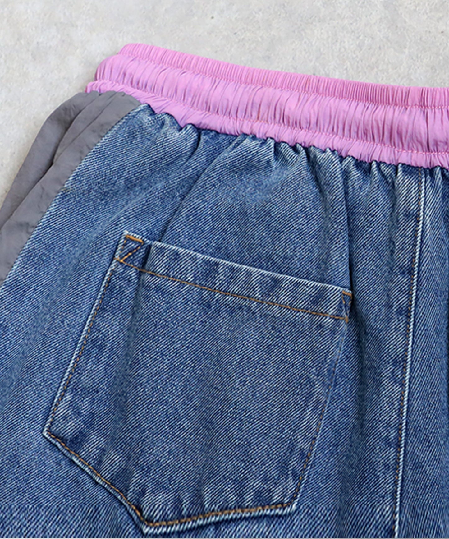 Men's Asymmetrical Denim Pants