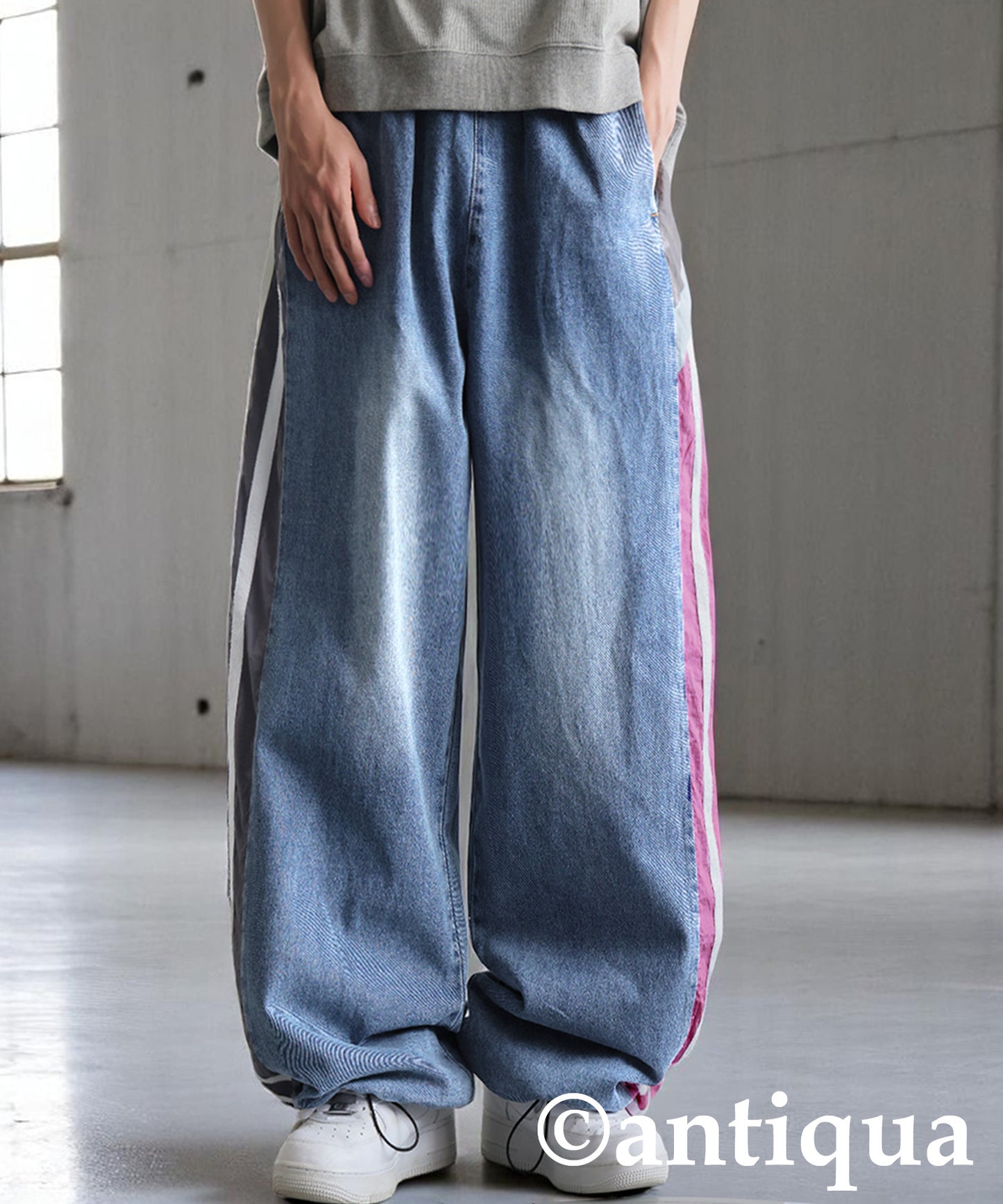 Men's Asymmetrical Denim Pants
